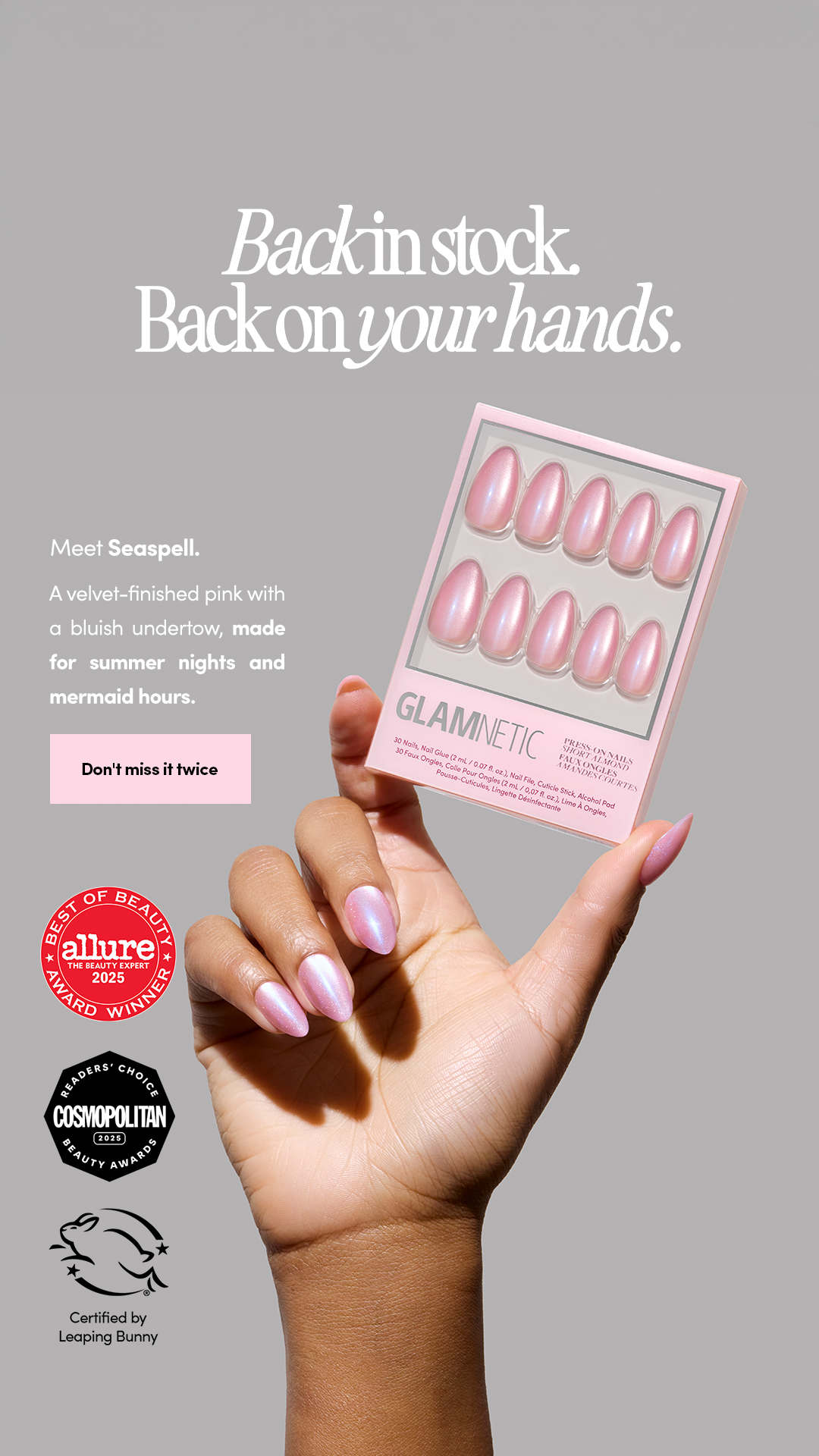 Glamnetic Facebook ad