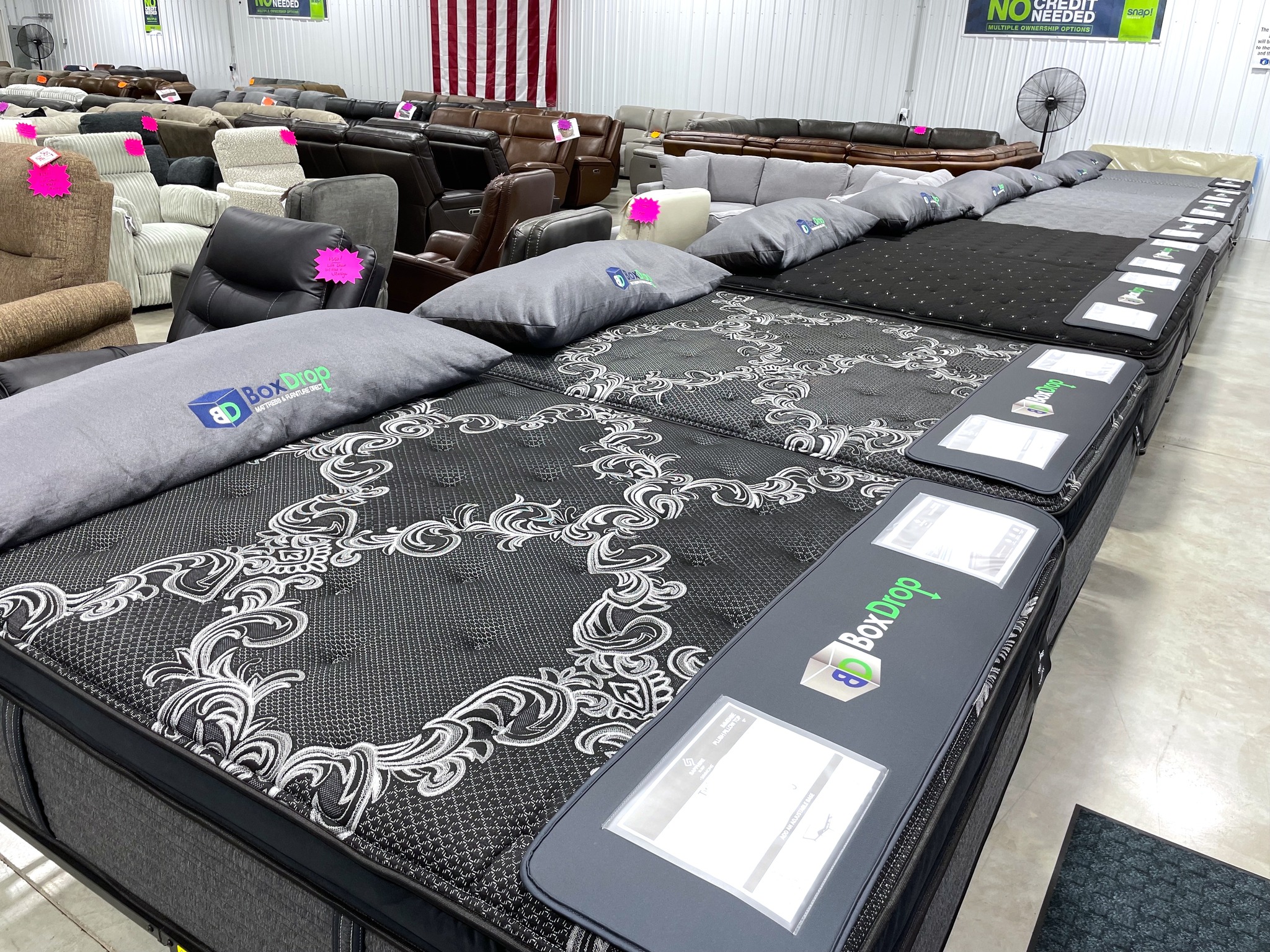 BoxDrop Mattress & Furniture Facebook ad
