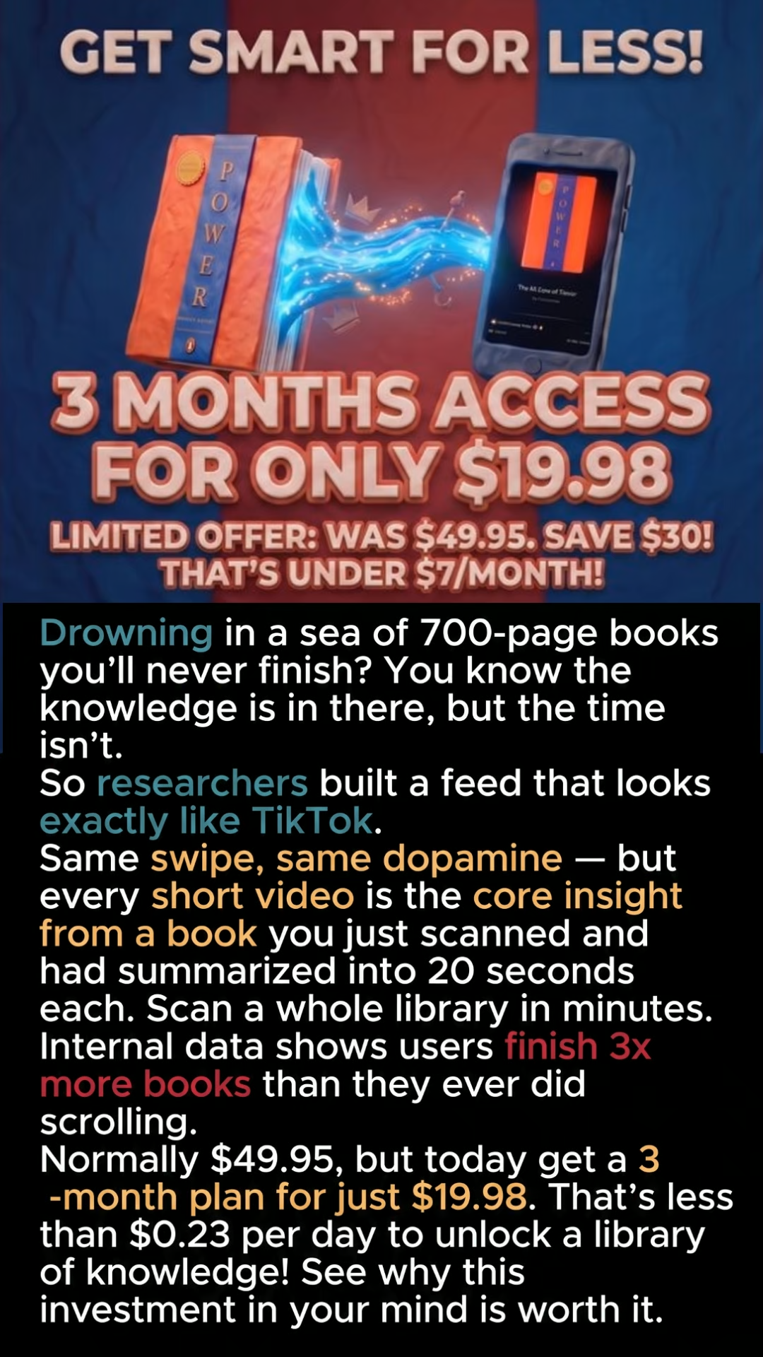 Deepstash Facebook ad