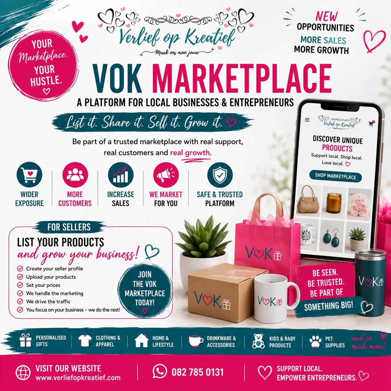 Verlief op Kreatief Facebook ad: The Verlief op Kreatief Marketplace is Now Live.