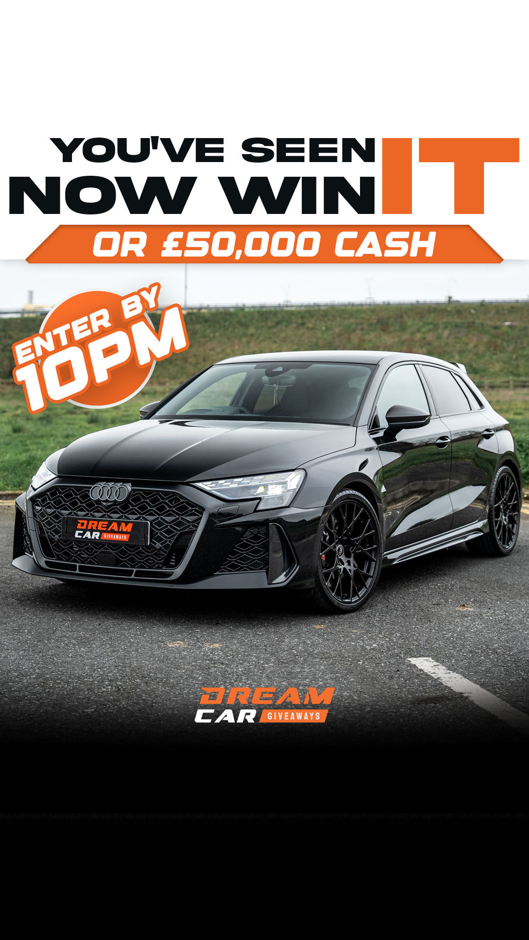 Dream Car Giveaways Facebook ad