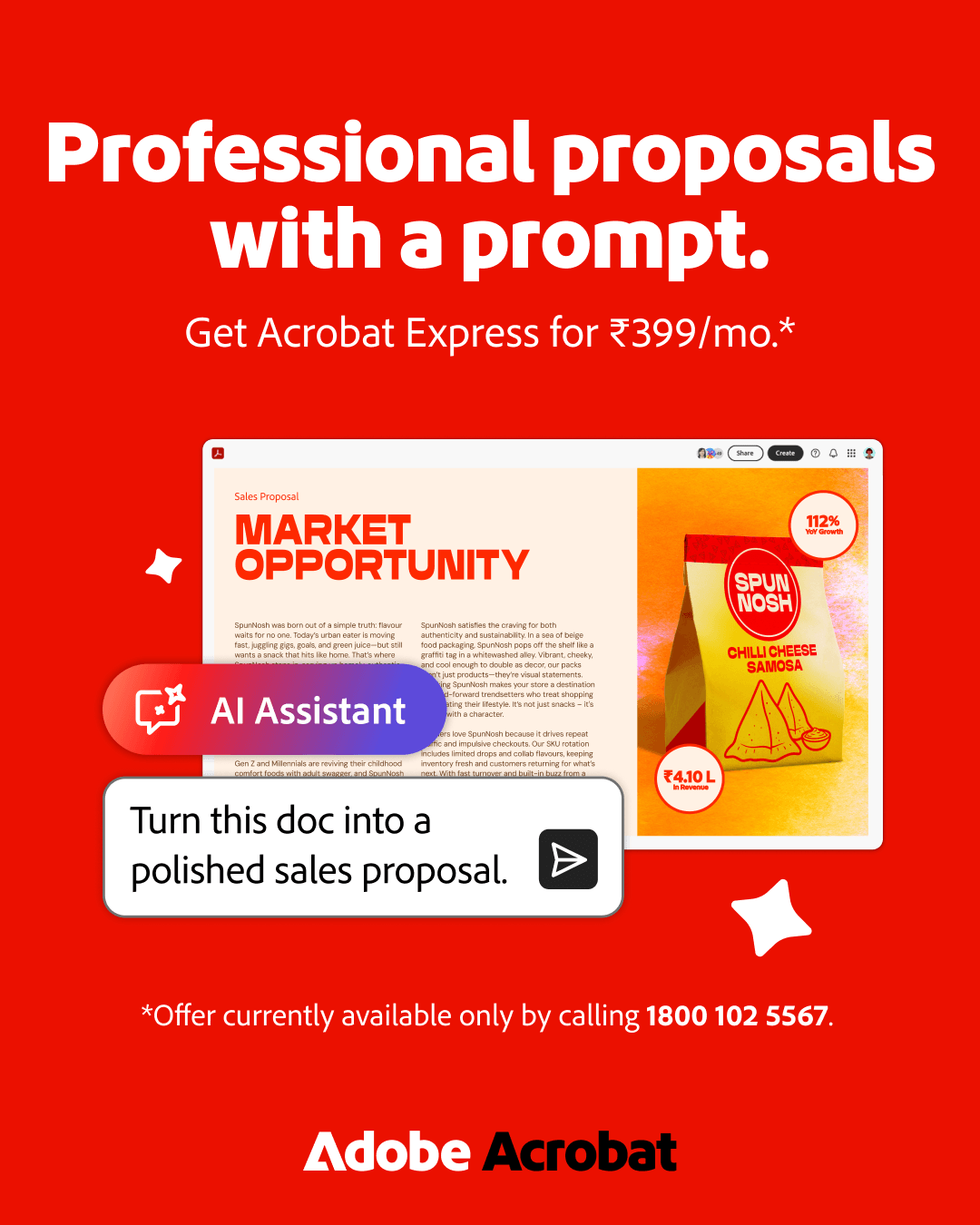 Adobe Acrobat Facebook ad
