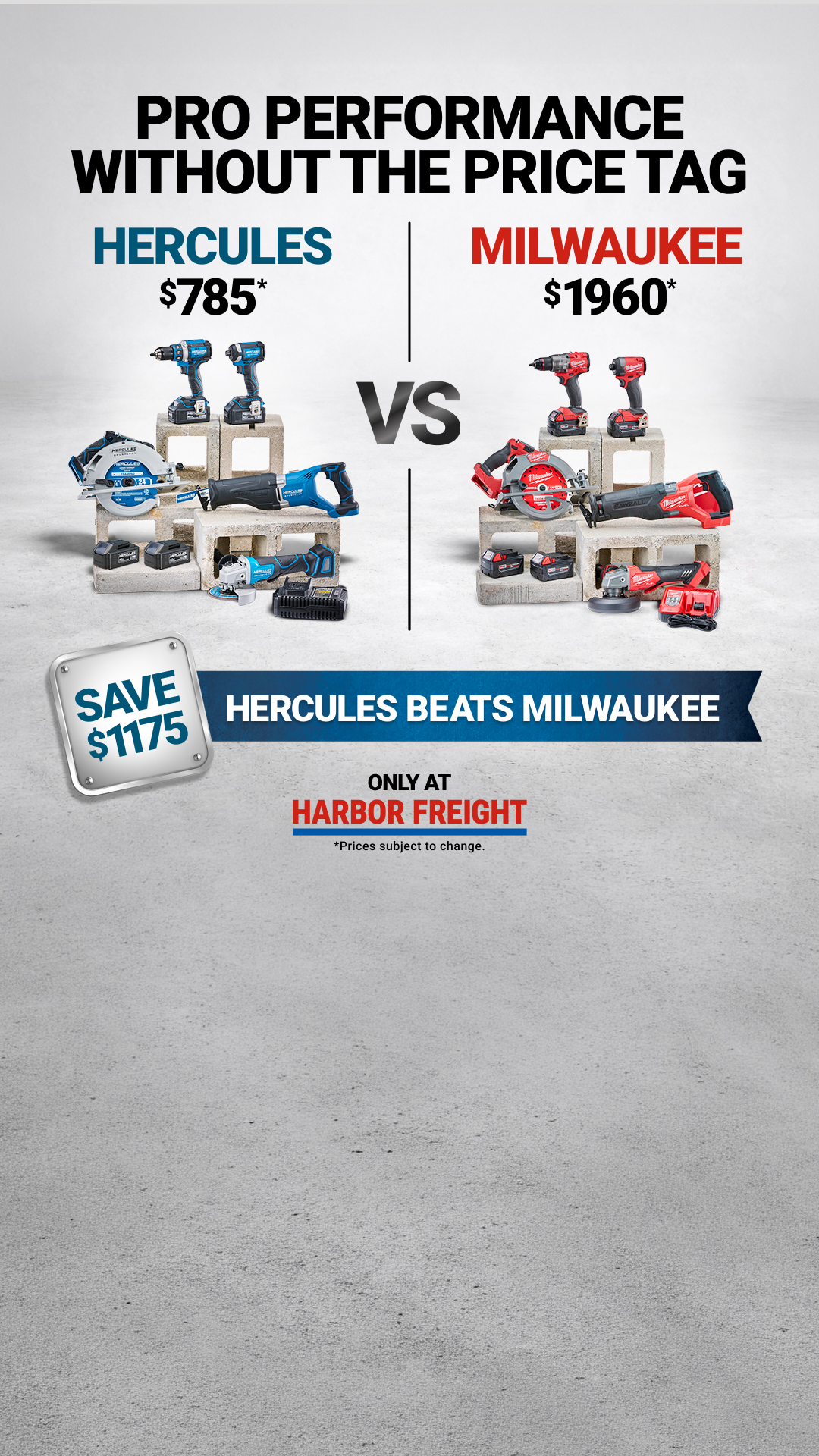 Harbor Freight Facebook ad