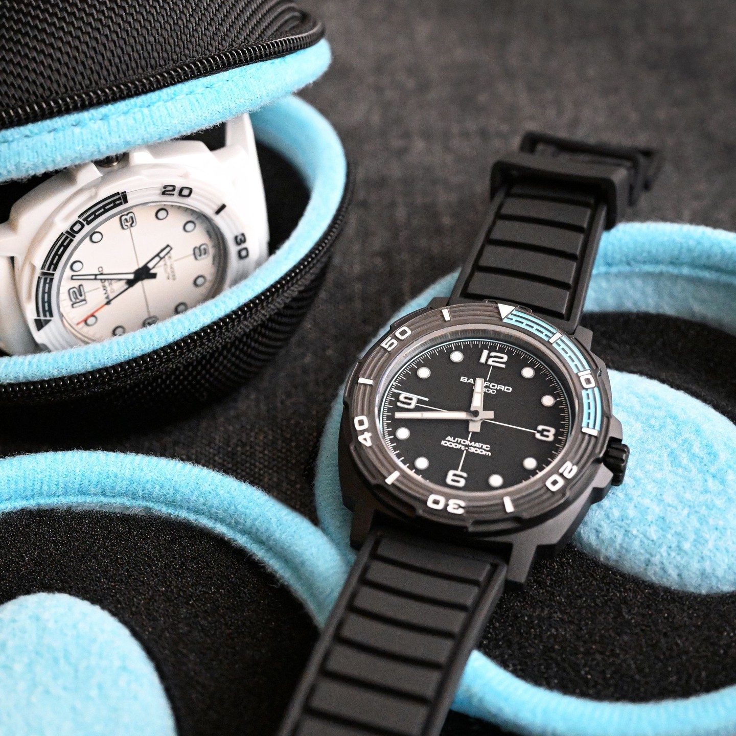 Bamford Facebook ad: Our Deep Diver D300 watch is built to…
