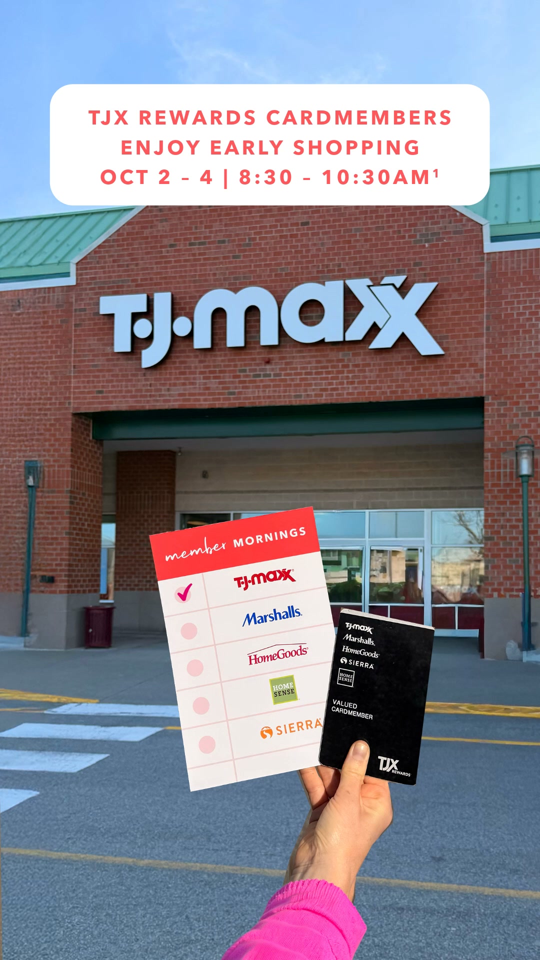 HomeGoods Facebook ad: IT'S MEMBER MORNING TIME