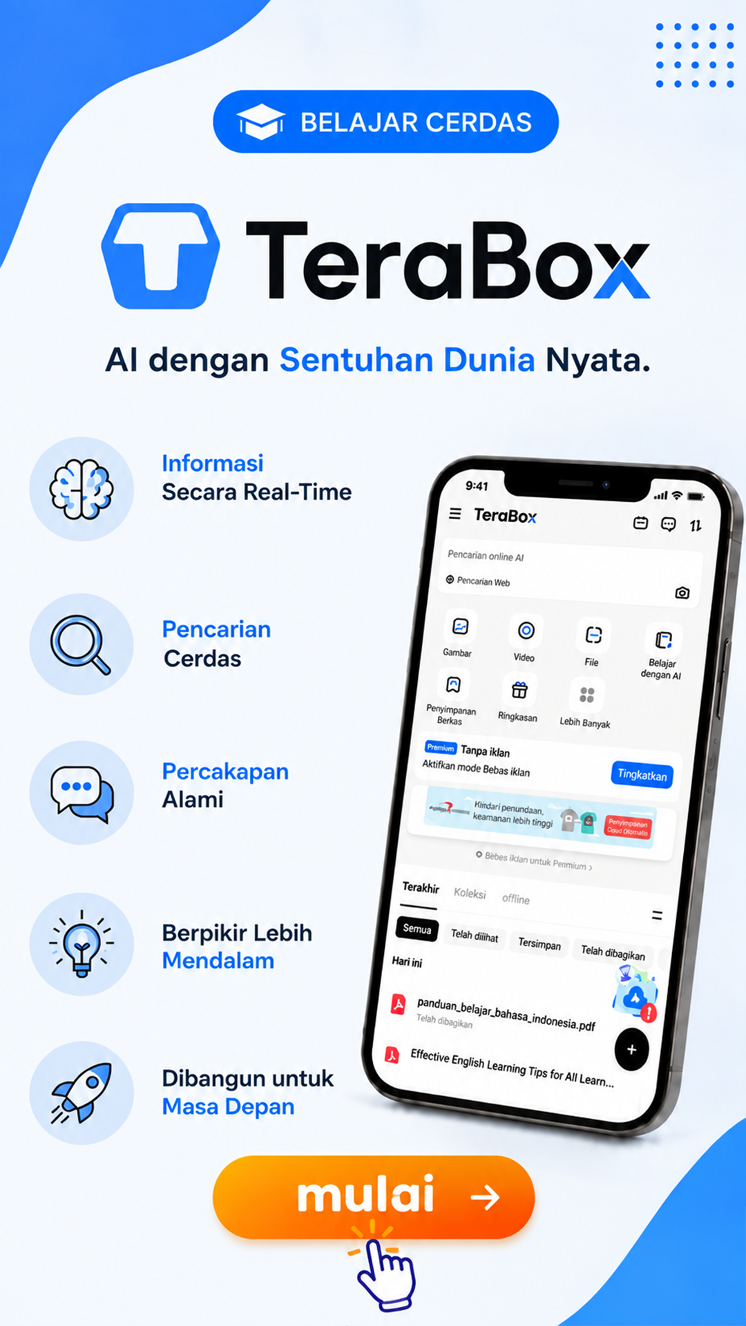 TeraBox AI Content Tools Facebook ad: Bantuan belajar gratis