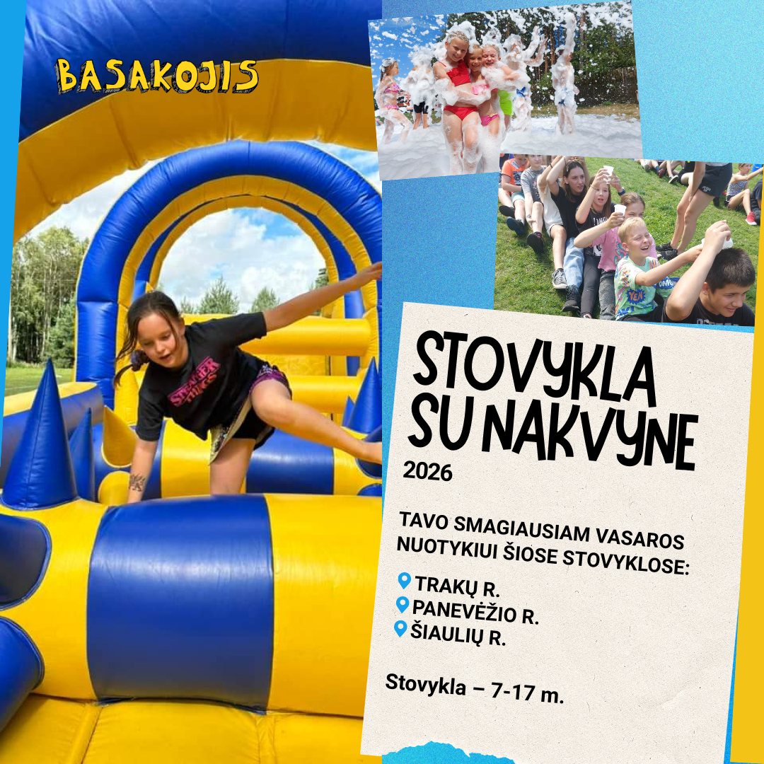 Basakojis stovykla Facebook ad