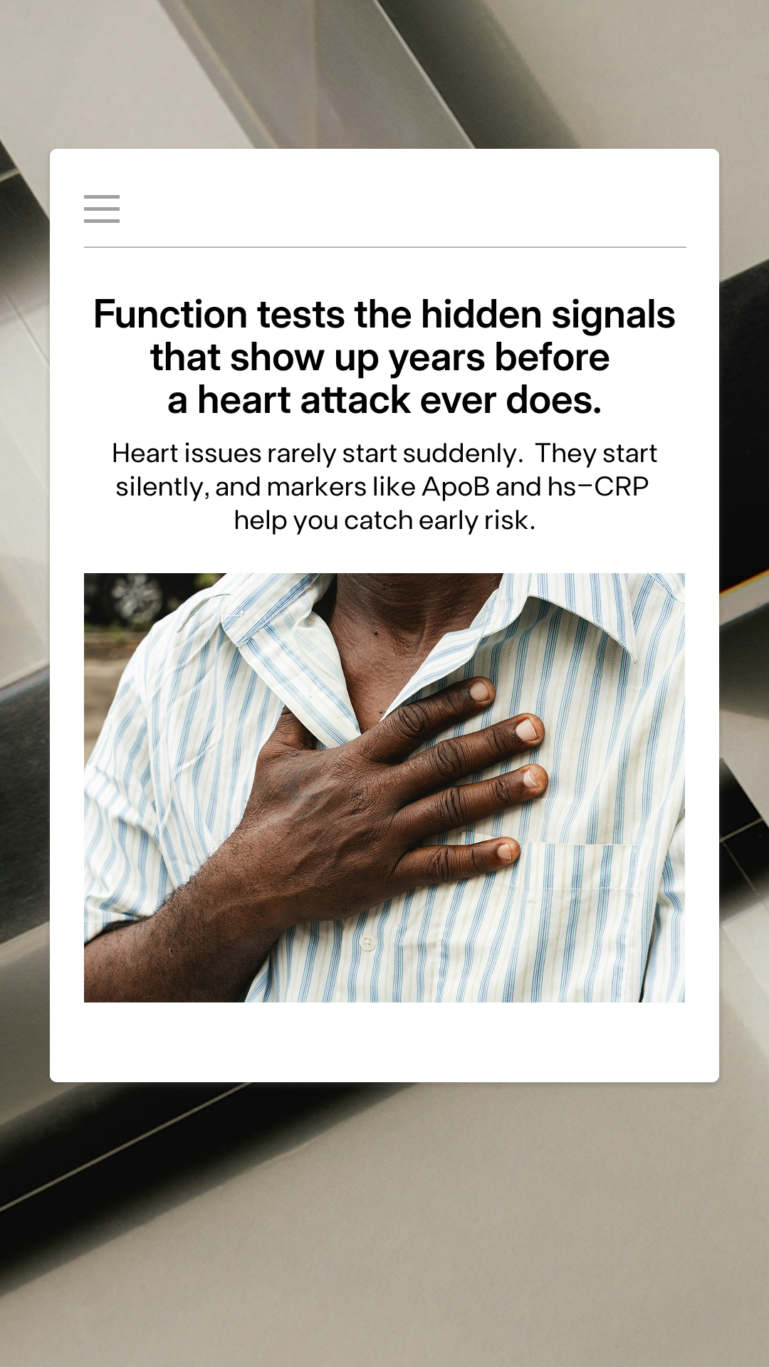 Function Health Facebook ad