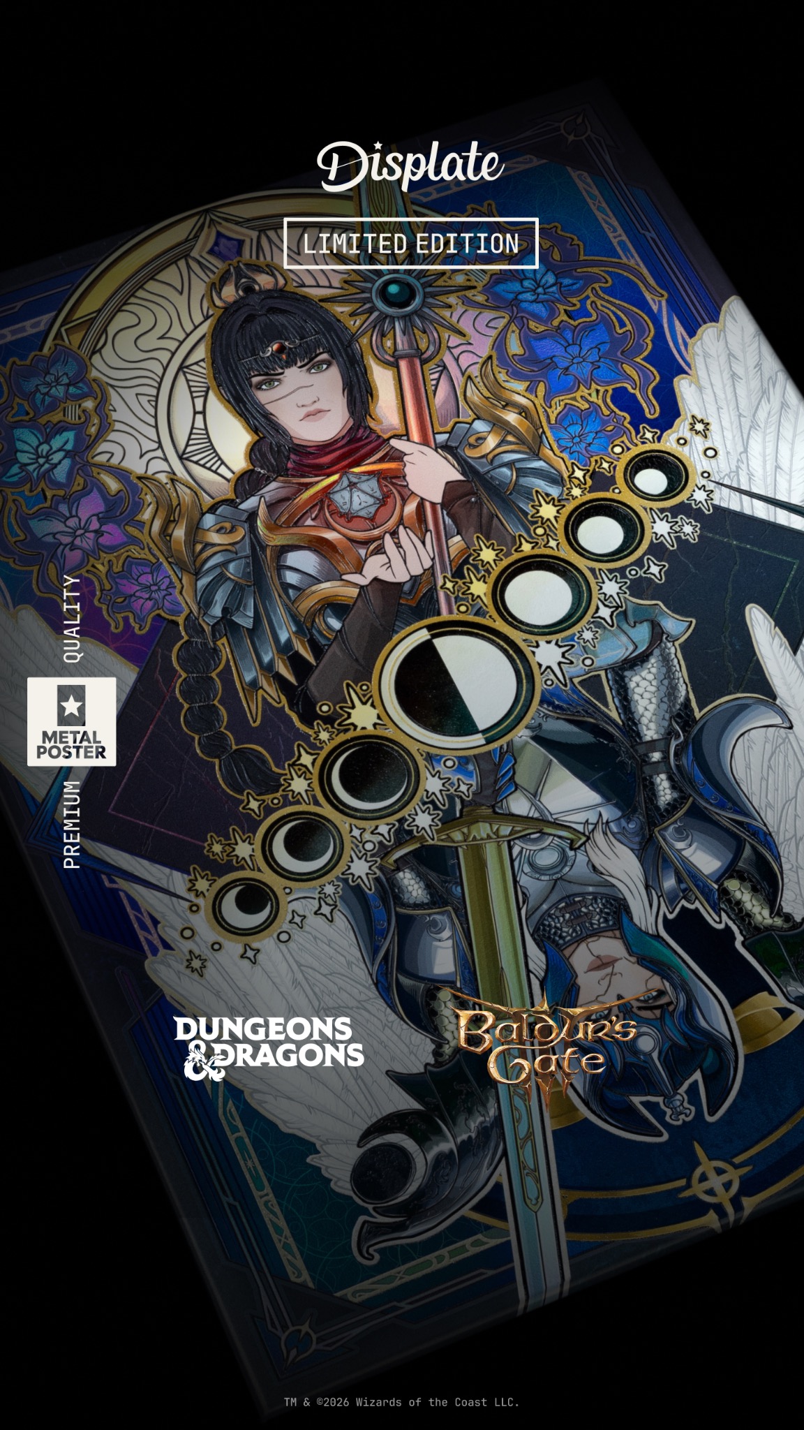 Displate Facebook ad: Metal Posters