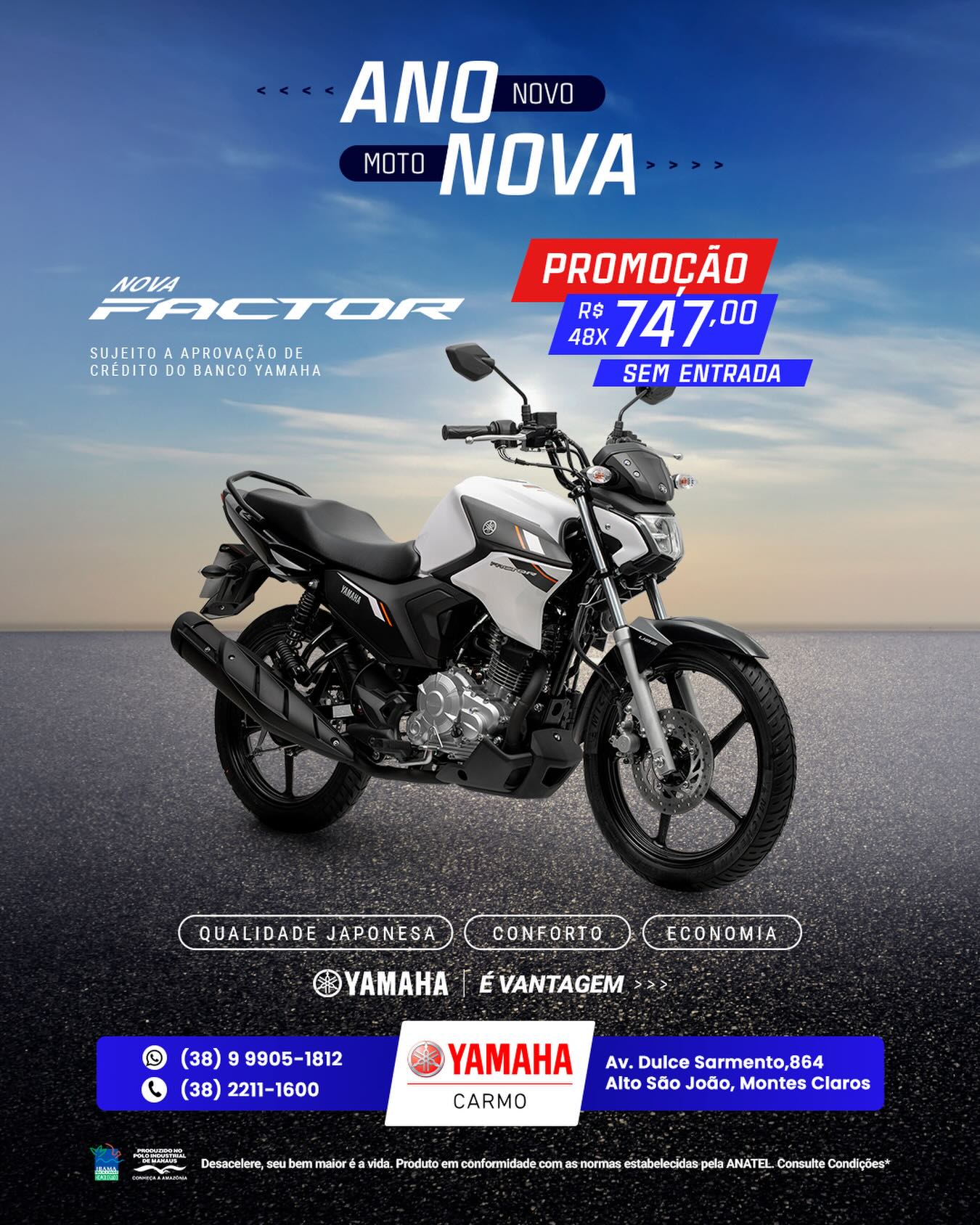 Carmo Motos Montes Claros Facebook ad: Agora ficou ainda mais fácil sair de moto…