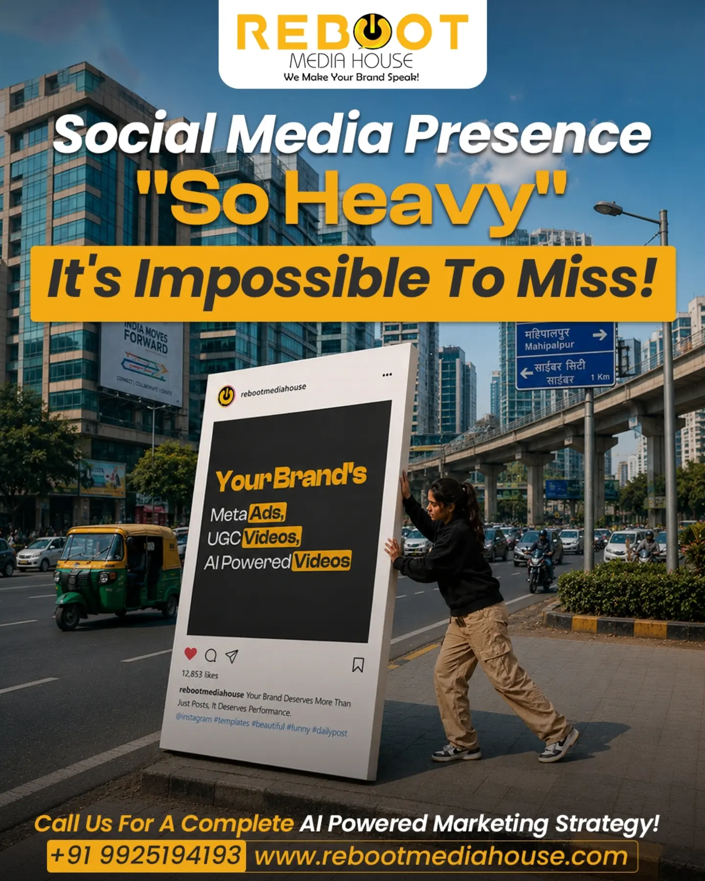 Reboot Media House Facebook ad: If your audience can scroll past your content…