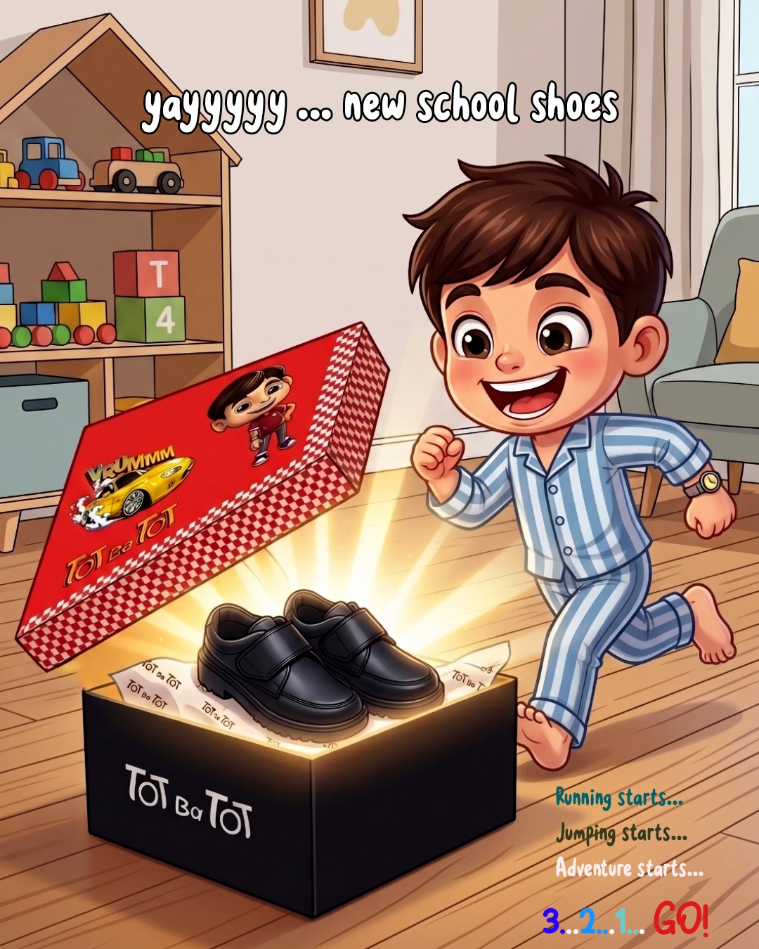 Borjan Shoes Facebook ad: Buy now Comfortable School Shoes & Trendy School Bags