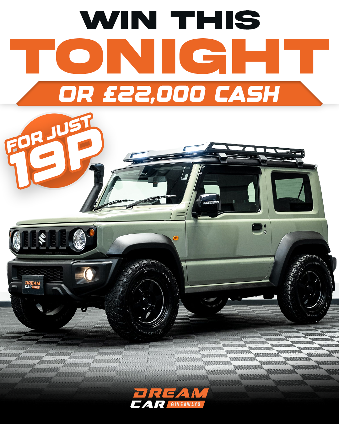 Dream Car Giveaways Facebook ad