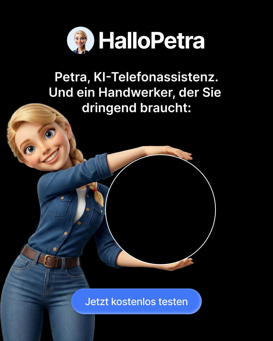 HalloPetra.de Facebook ad from Mar 10, 2026