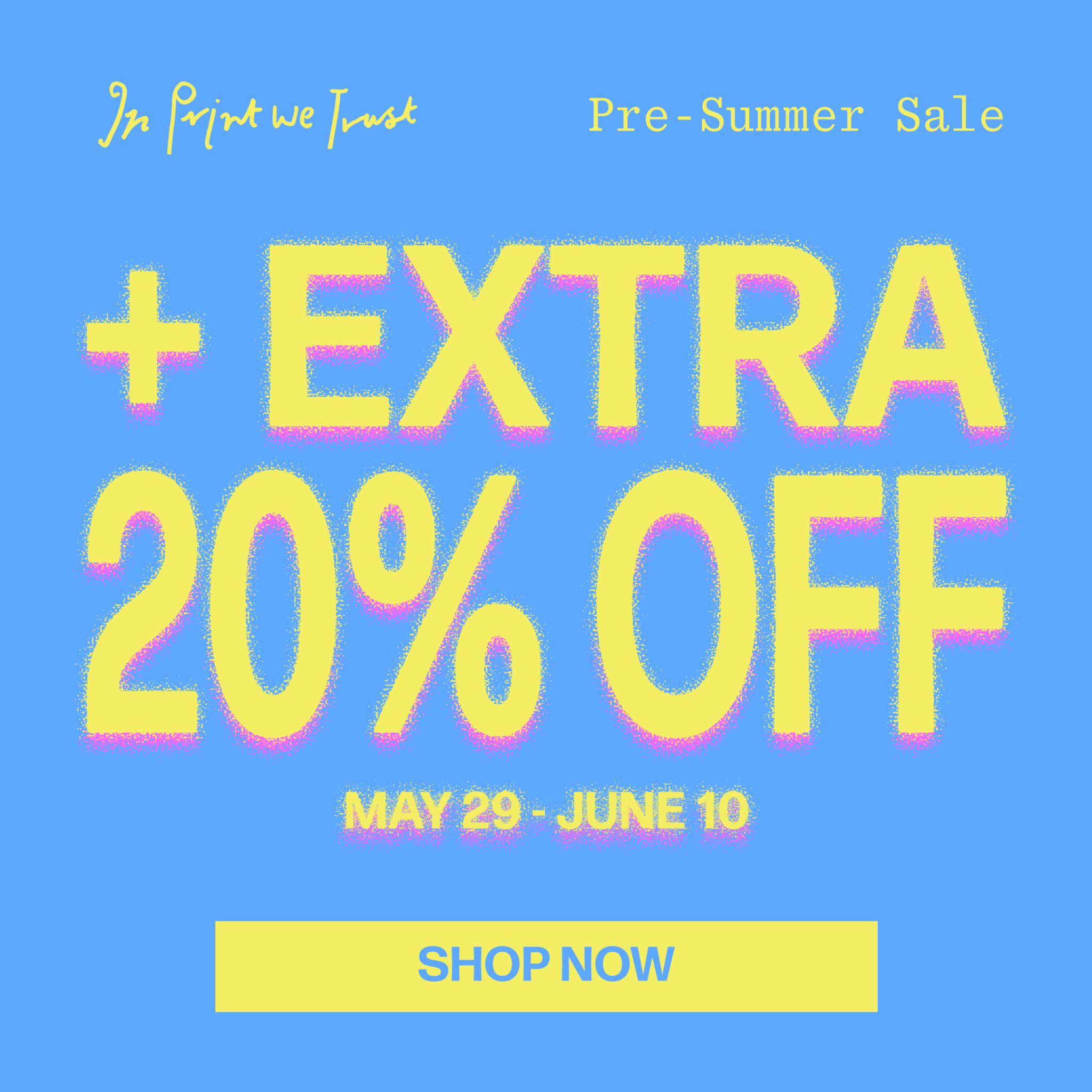 In Print We Trust Facebook ad: Just Restocked After 4 Months