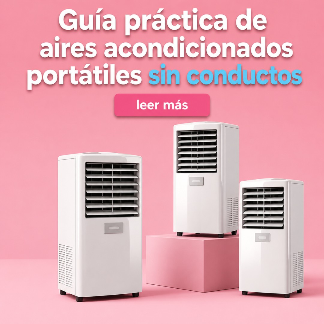 Essentials Hub Facebook ad: Guía práctica de aires acondicionados portátiles sin…