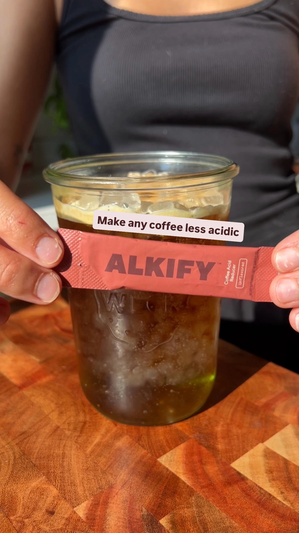 Alkify Facebook ad: Makes any coffee low-acid