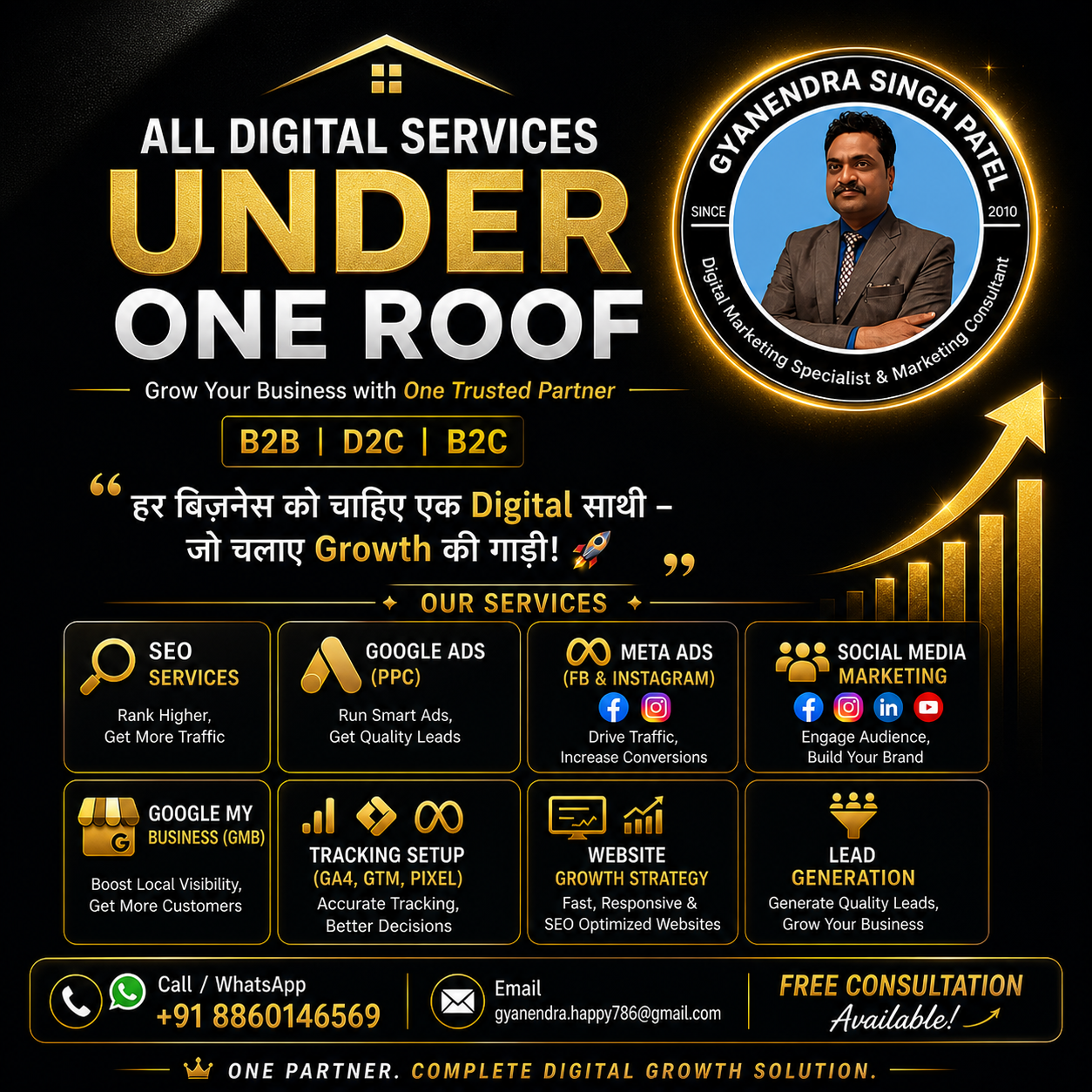 Gyanendra Singh Patel Facebook ad: Grow Your Business with a Digital Marketing Expert…