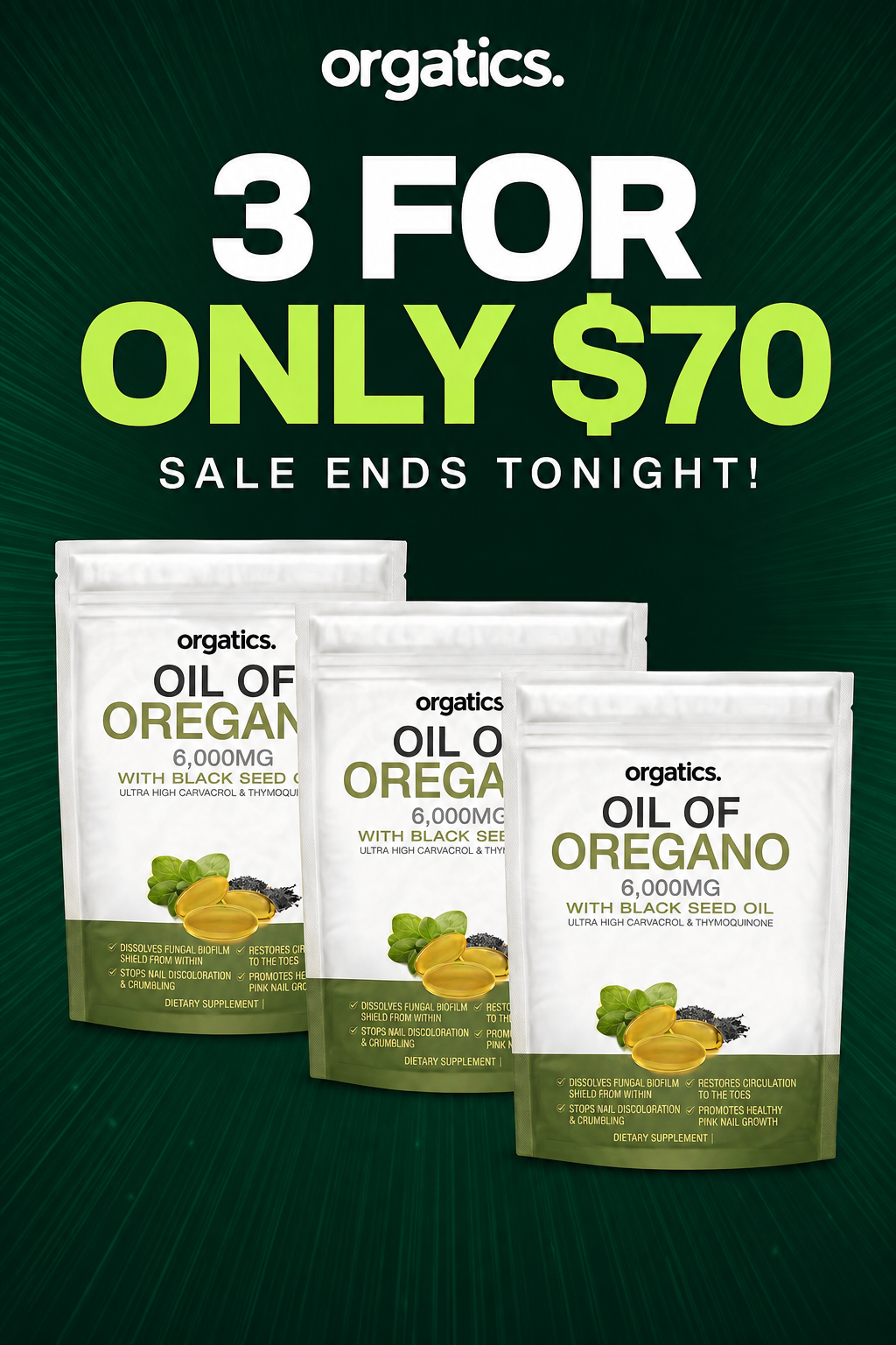 Orgatics Facebook ad