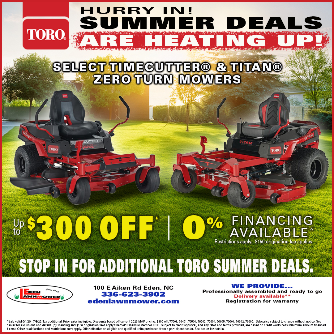 Eden Lawnmower Facebook ad