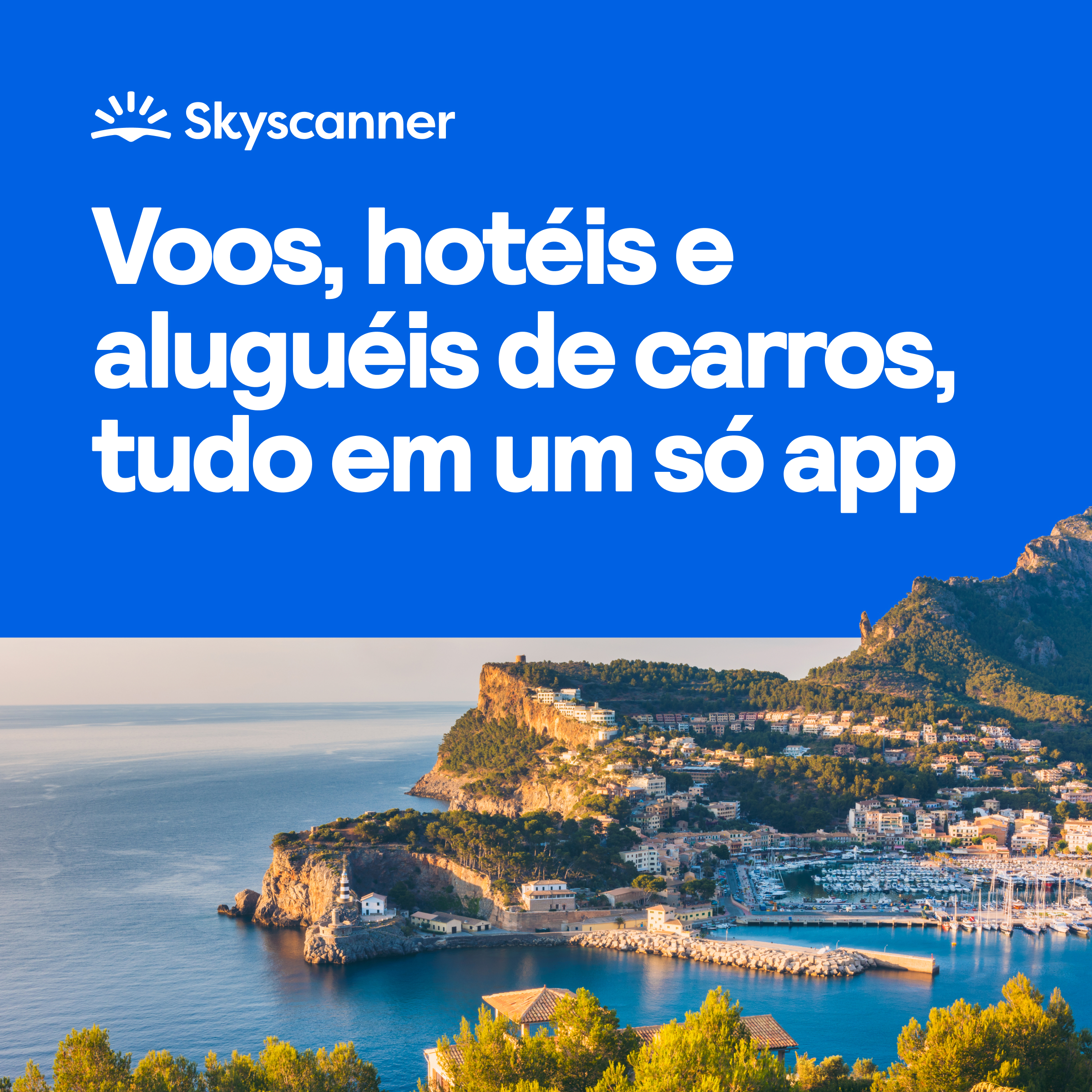 Skyscanner Facebook ad: Para onde você vai?