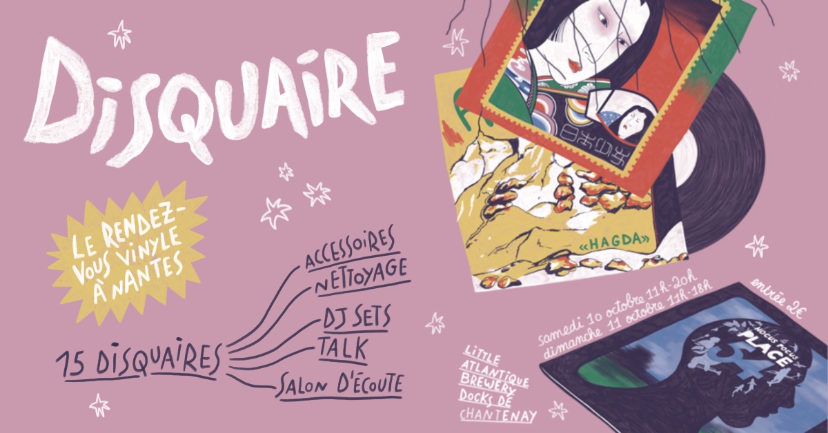 Disquaire, le salon vinyle nantais Facebook ad: Disquaire, le rendez-vous vinyle à Nantes