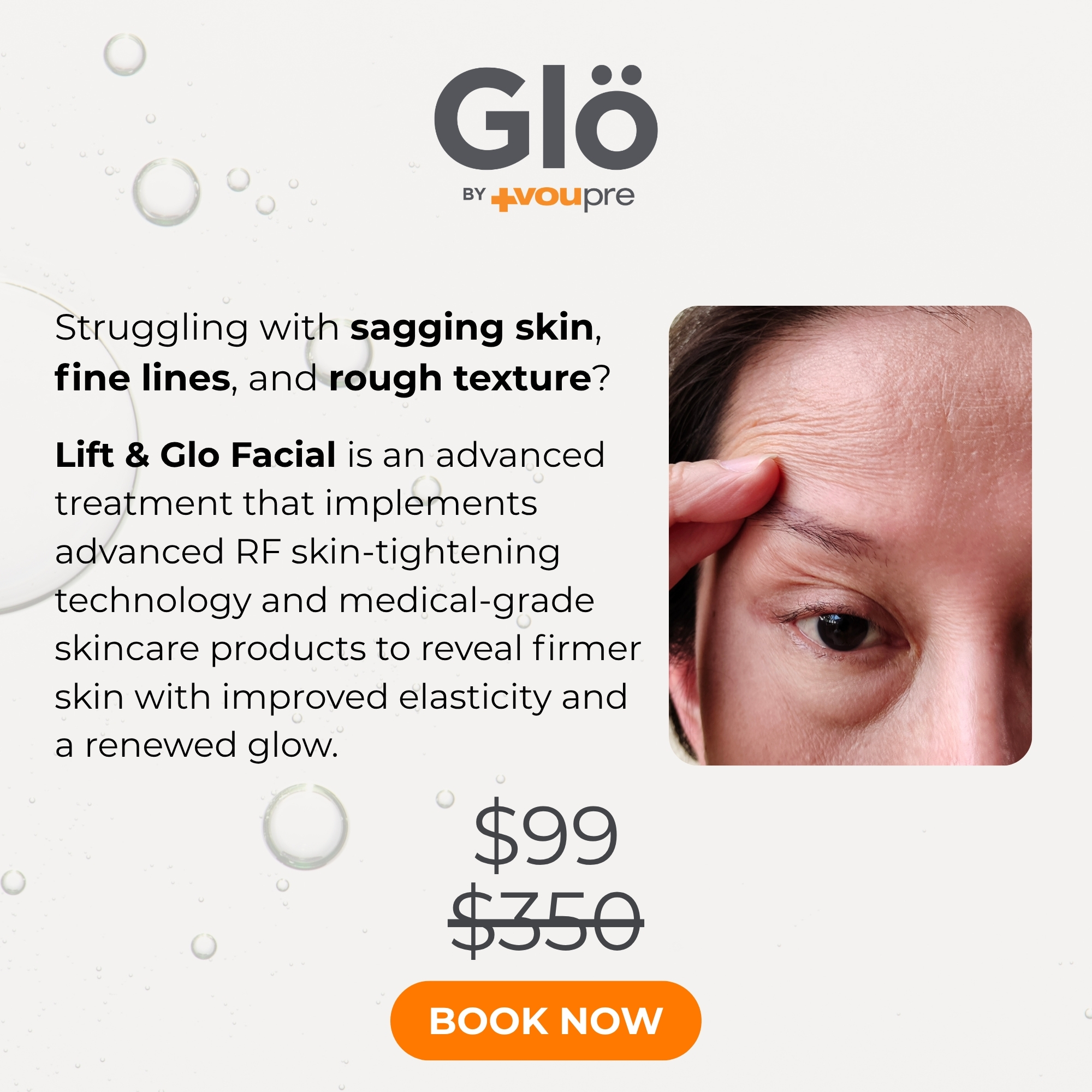 Glo Skin Care Facebook ad from May 22, 2026
