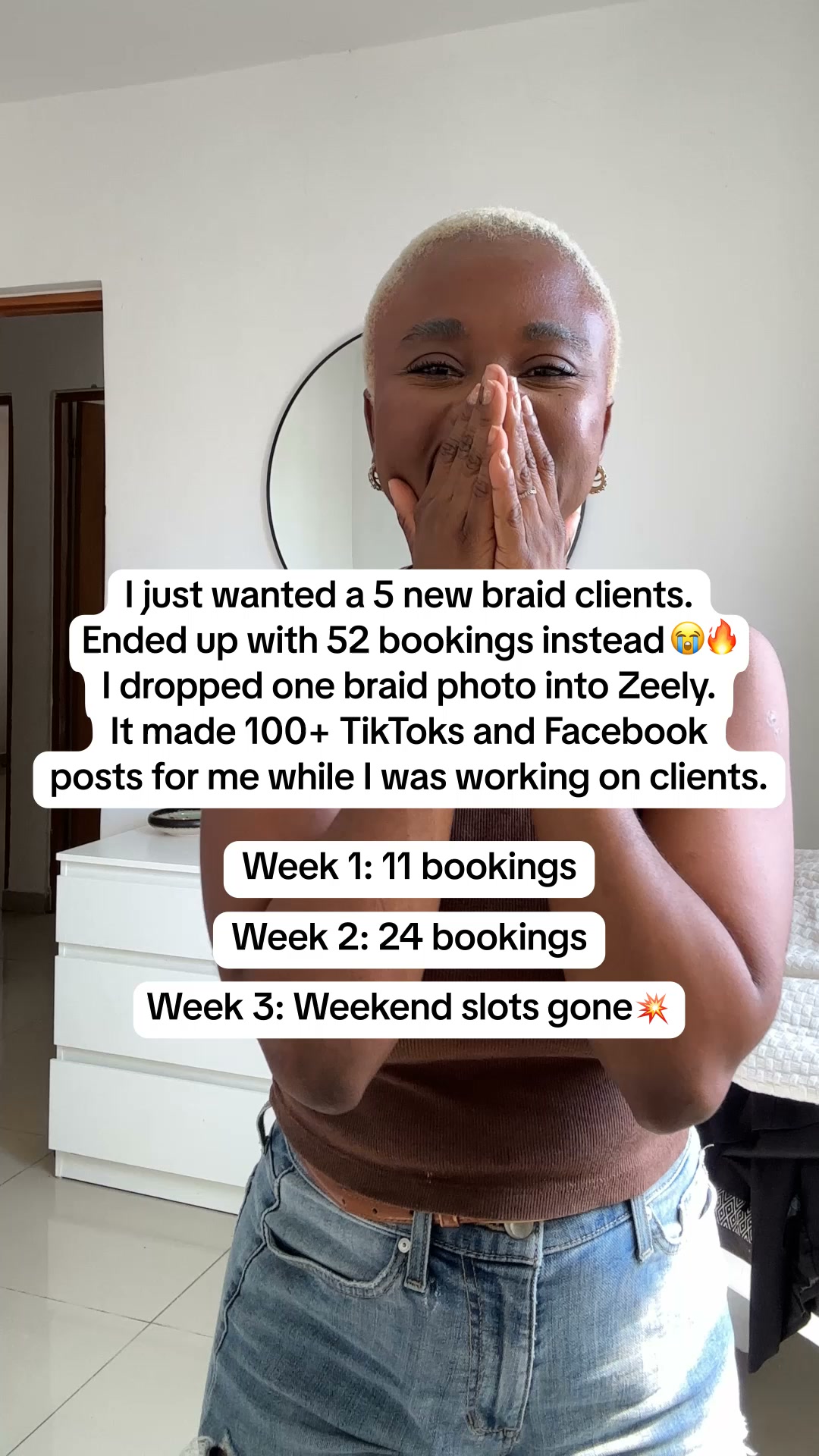 Rachel Hayes Facebook ad: Reach your goal in 3 months with AI!