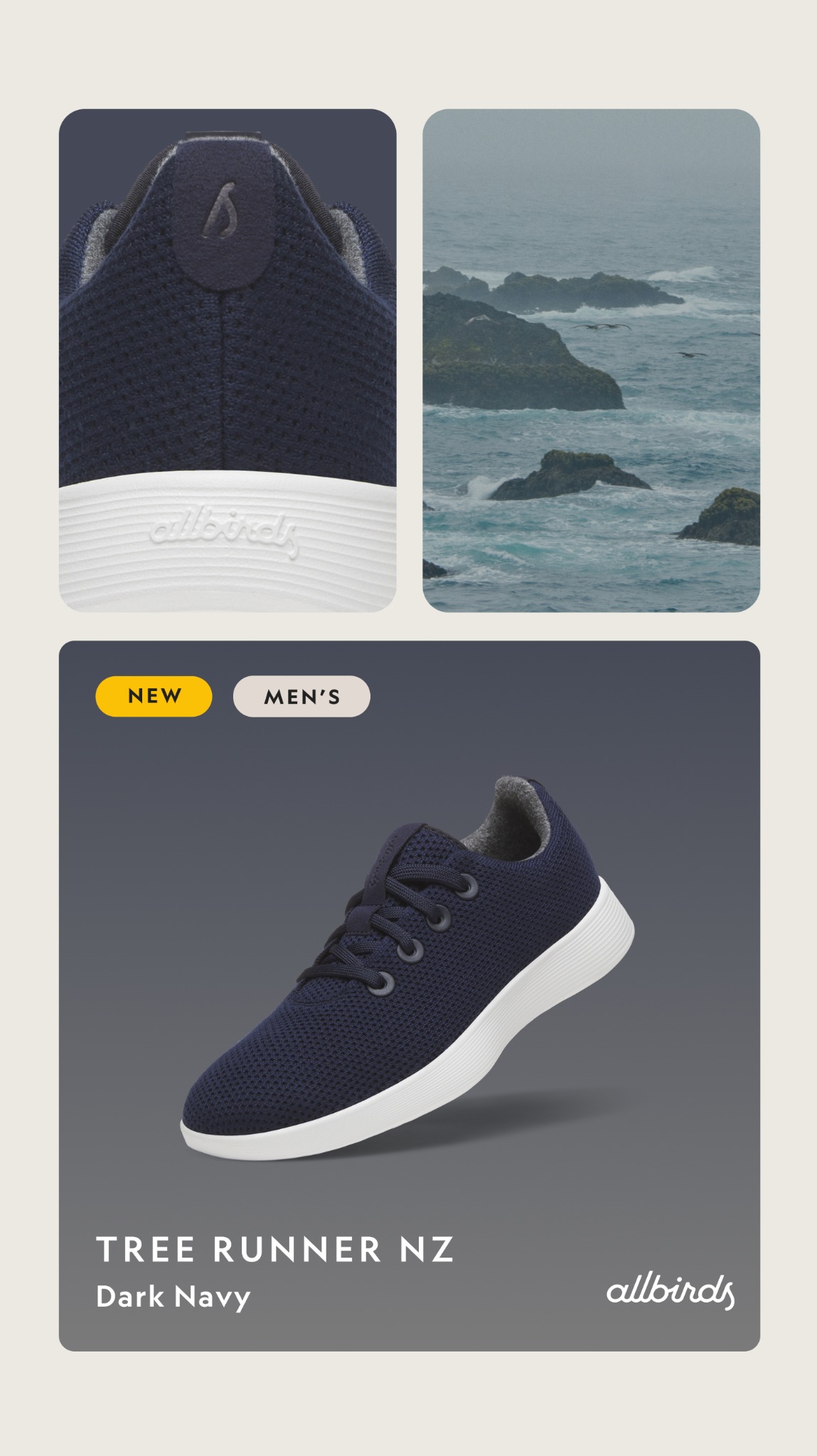 Allbirds New Zealand Facebook ad