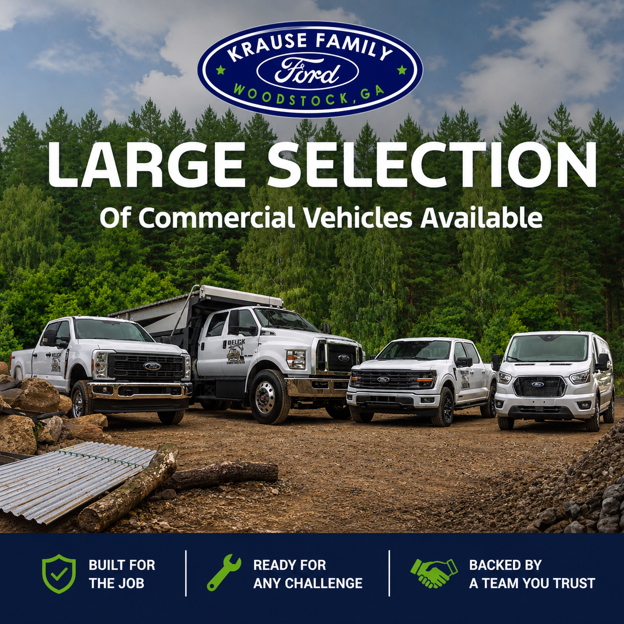 Krause Family Ford Facebook ad: Save On Your Next Ford