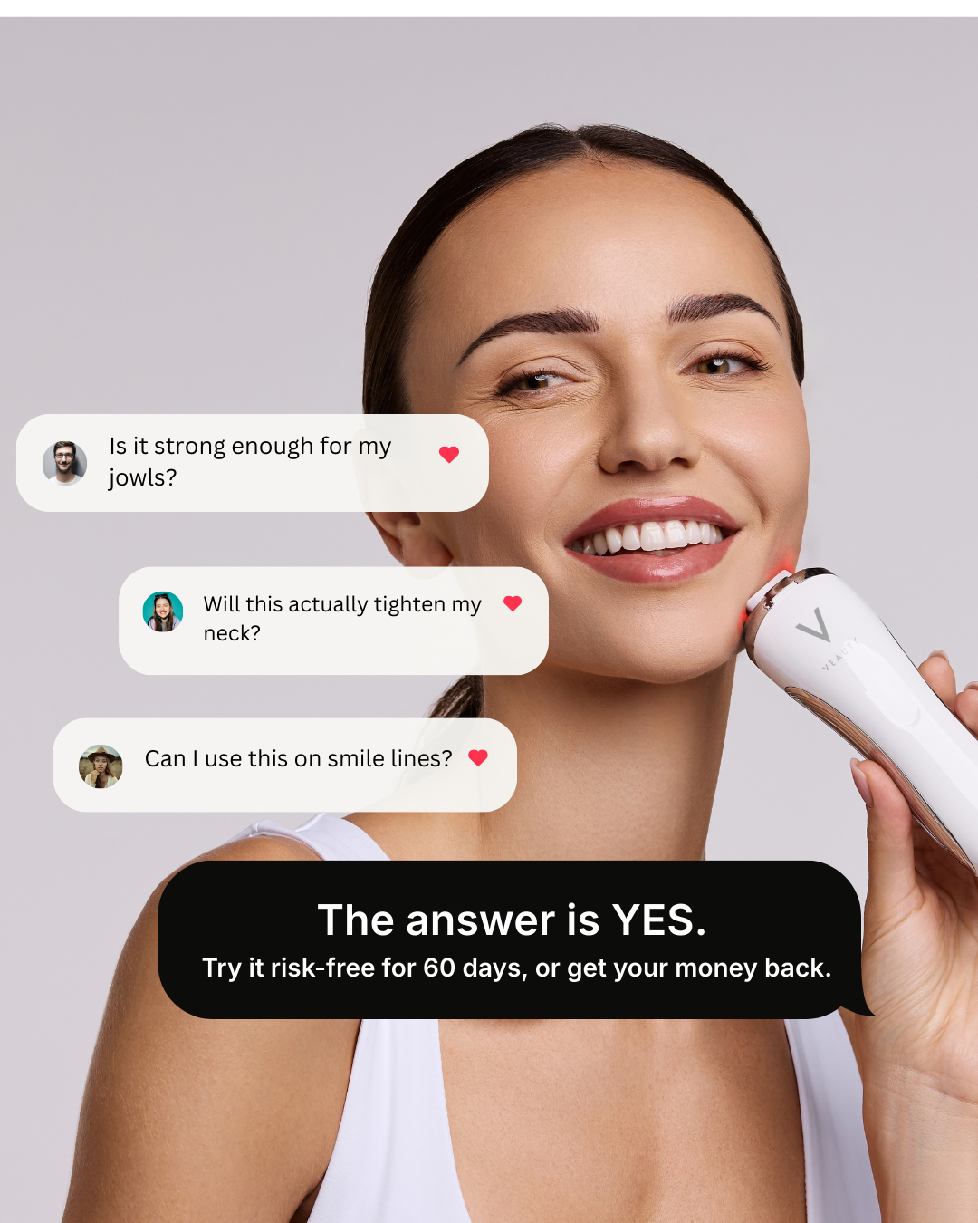 Veauty Facebook ad