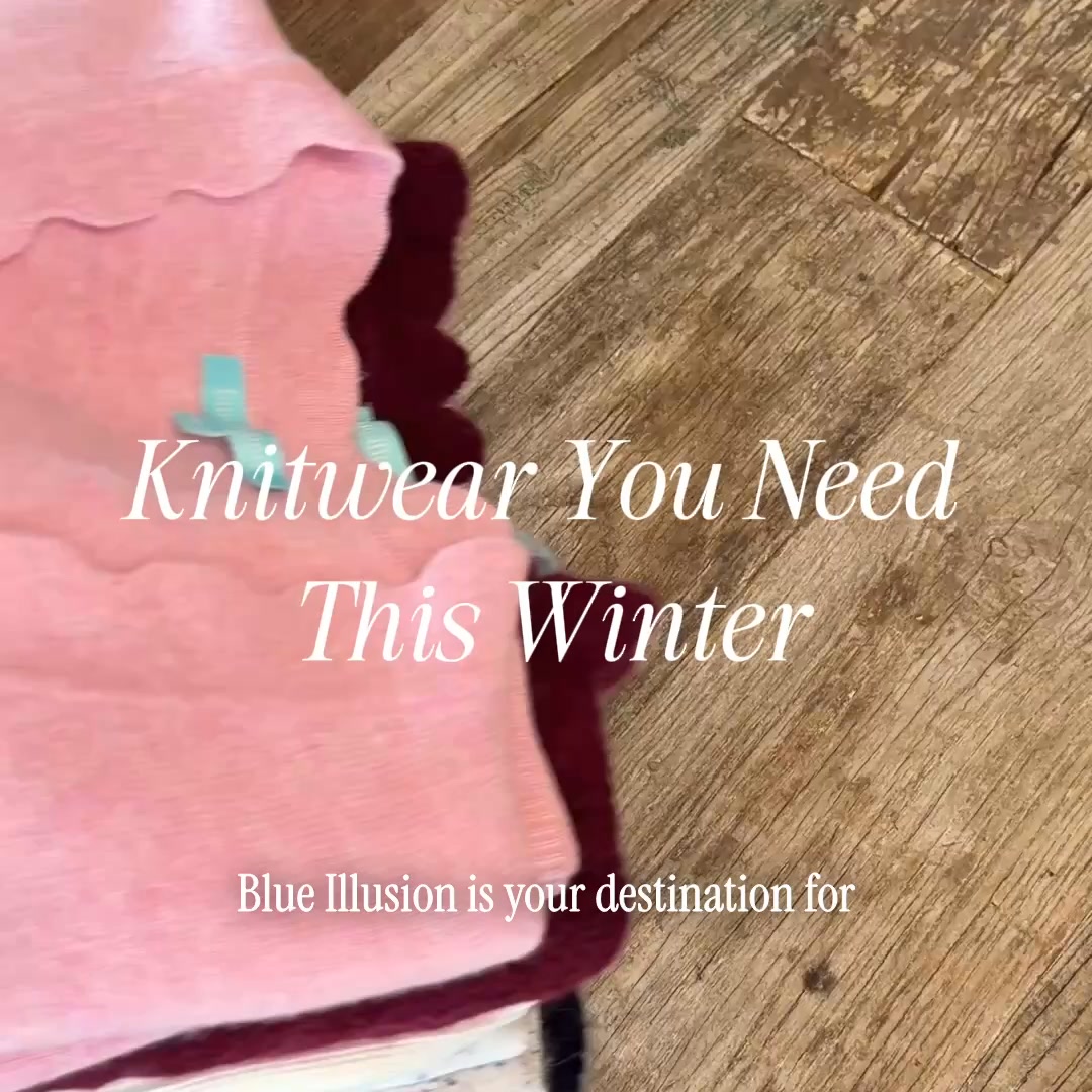 Blue Illusion Facebook ad: Knitwear