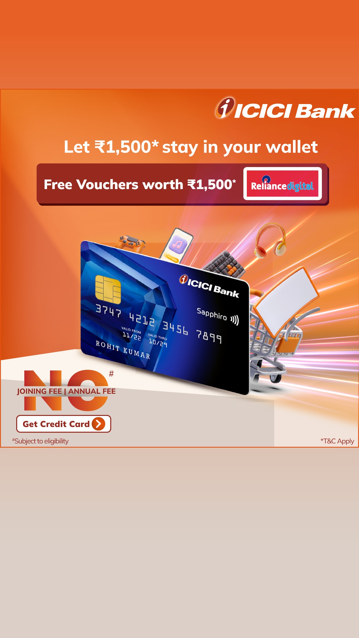 ICICI Bank Credit Cards Facebook ad
