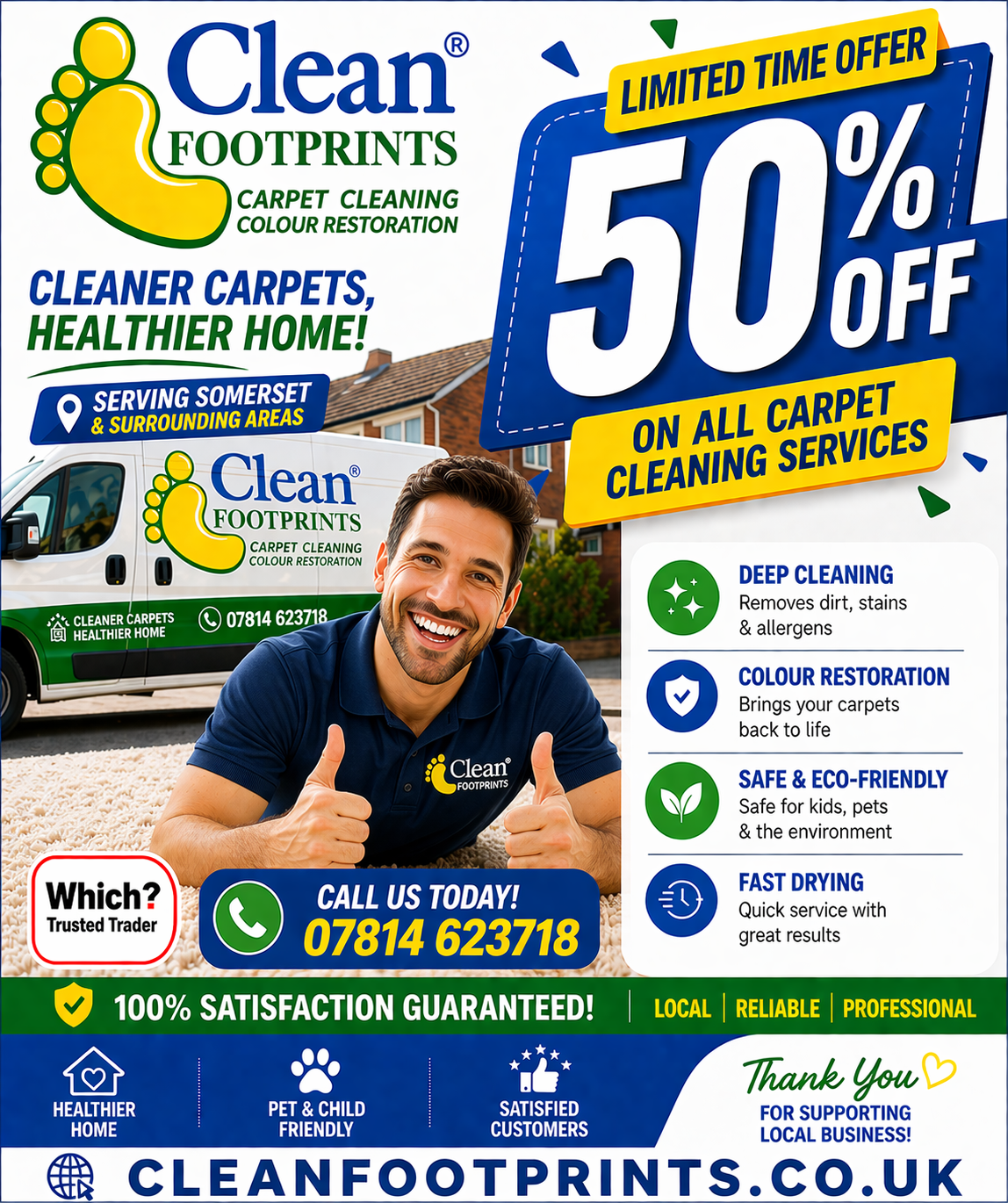 Cleanfootprints Carpet & Upholstery Cleaners Facebook ad: Professional Carpet & Upholstery Cleaning Service in…