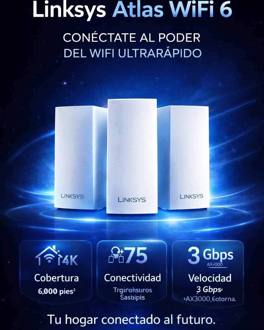 RA RLoaiza Facebook ad: Sistema mesh linksys atlas 6