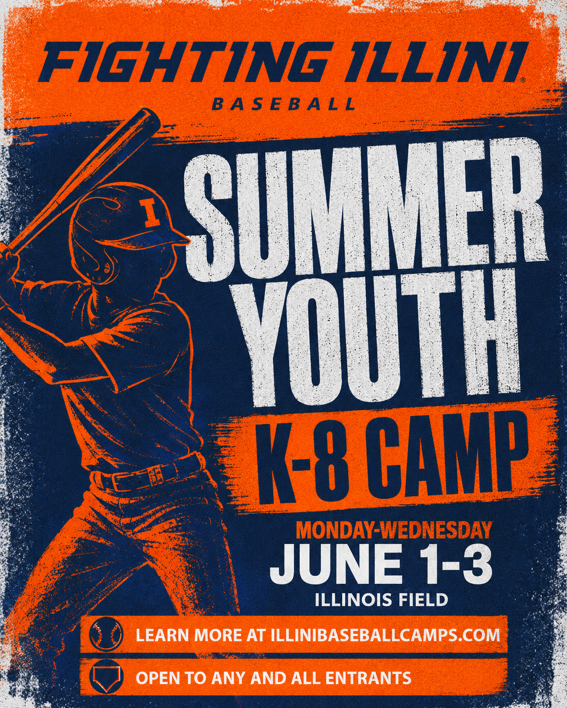 Illini Baseball Camps Facebook ad: Fighting Illini Baseball Camps
