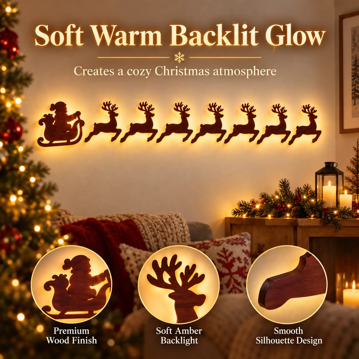 Bonneidea Facebook ad: Illuminez votre intérieur pour Noël