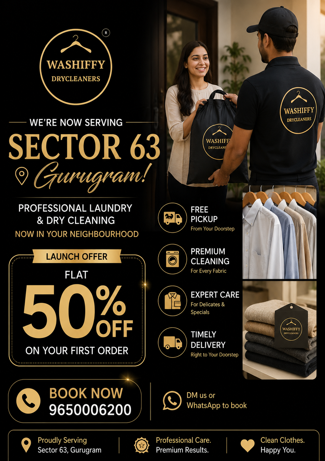 Washiffy Dry Cleaners Facebook ad