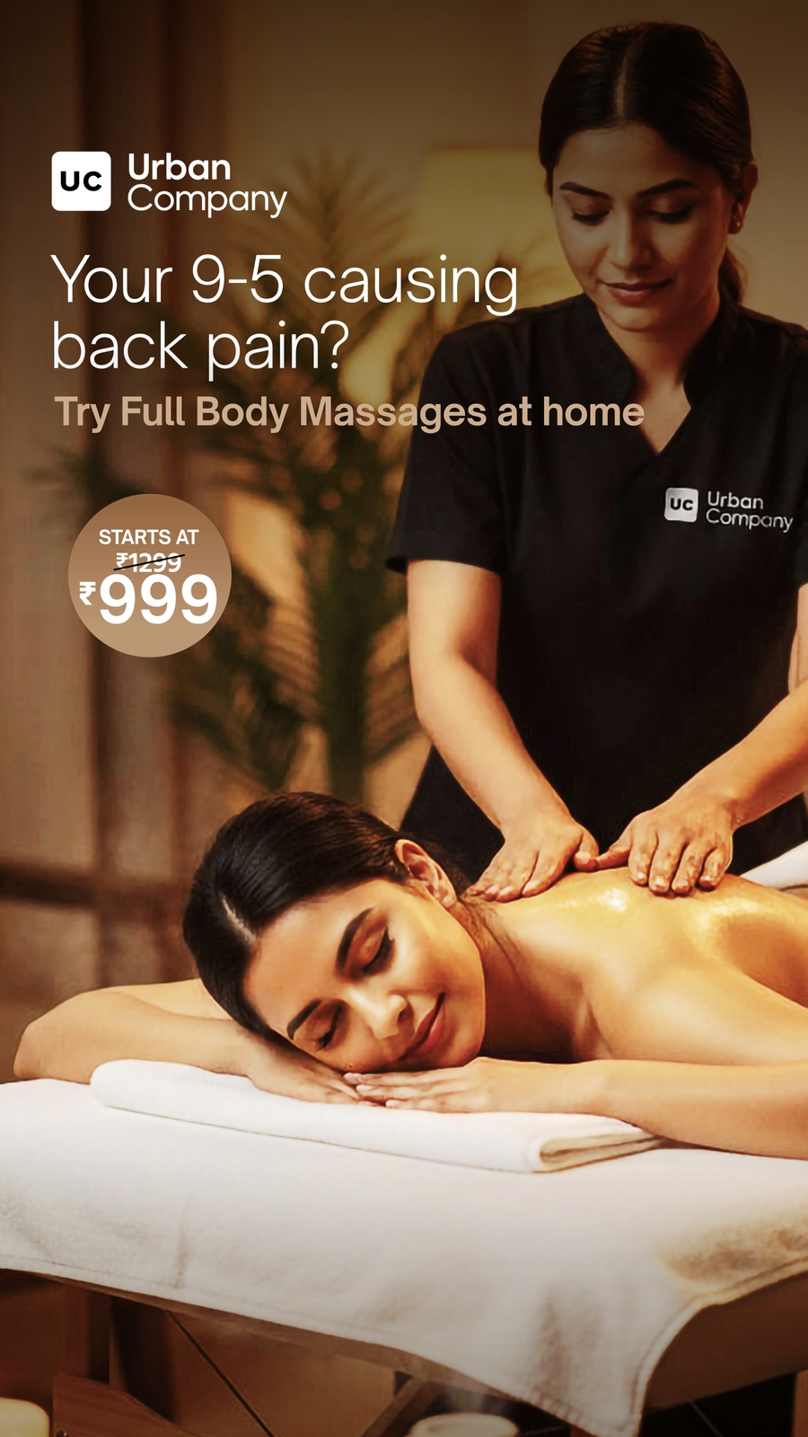 Urban Company Facebook ad
