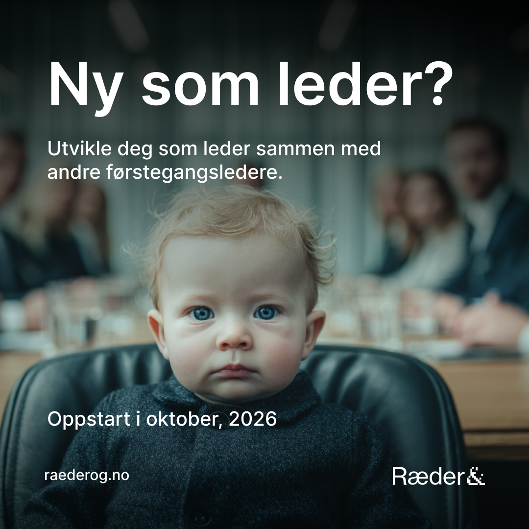Ræder& Executive Coaching Studio Facebook ad: Ny som leder