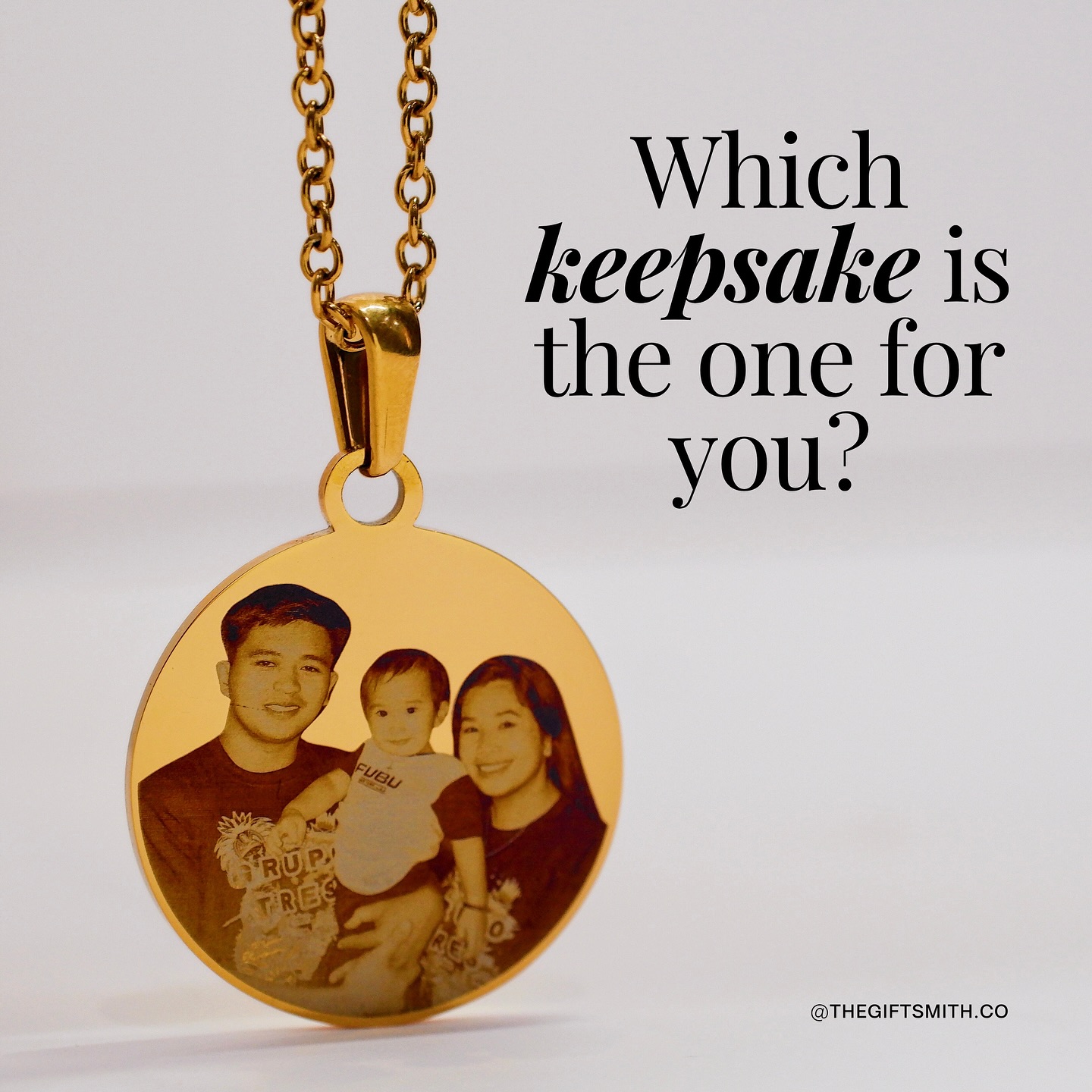 The Giftsmith Co.: Personalized Gifts for Keeps Facebook ad: We go through many chapters in life.