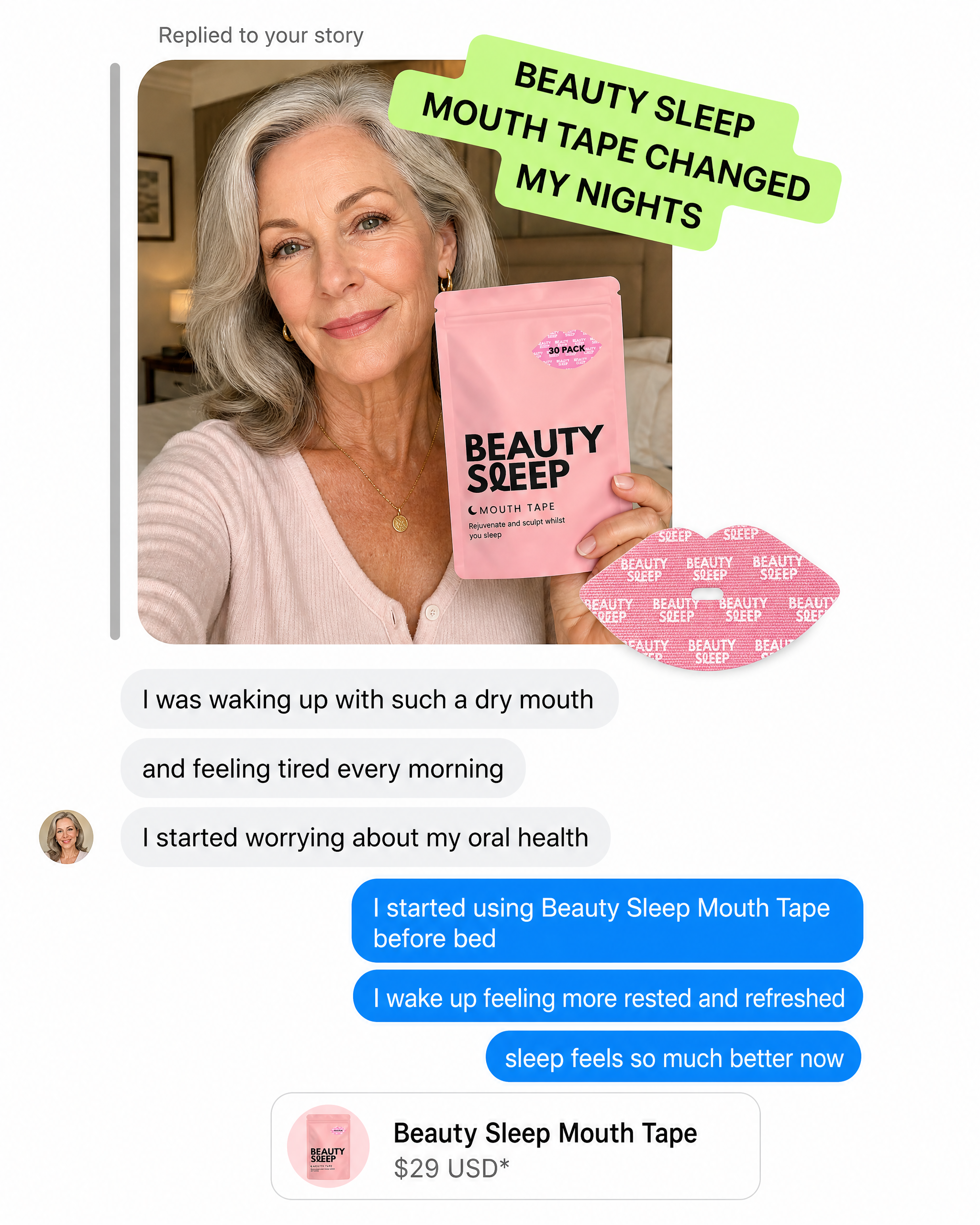 Beauty Sleep Facebook ad
