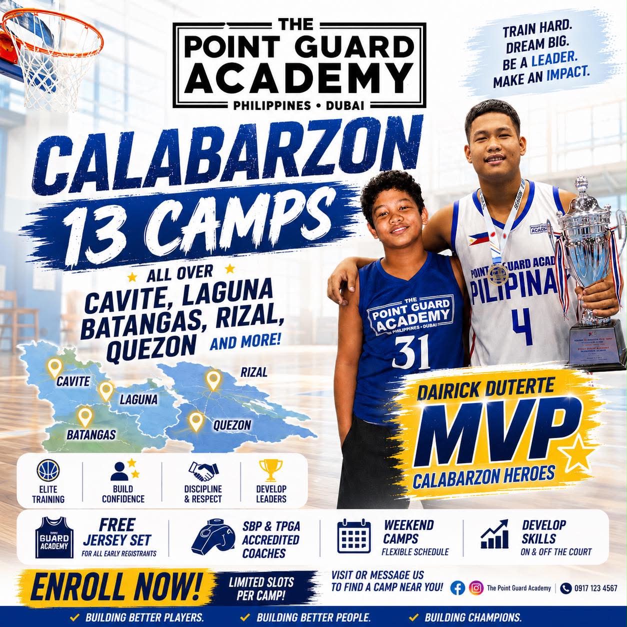 The POINT GUARD Academy Facebook ad