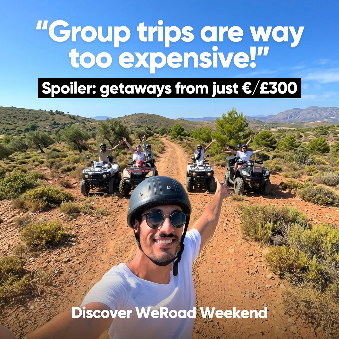 WeRoad Travel Facebook ad