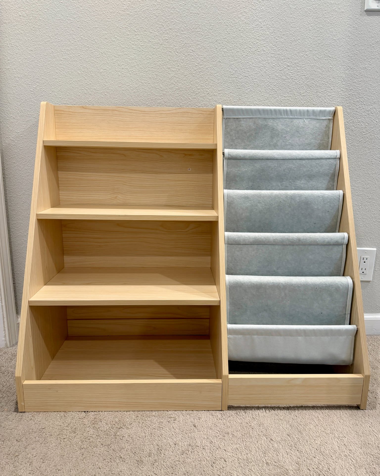 Anton Bogachov Facebook ad: MOVING SALE: HedoAjim 4-Tier Kids Wooden Bookshelf & Toy…