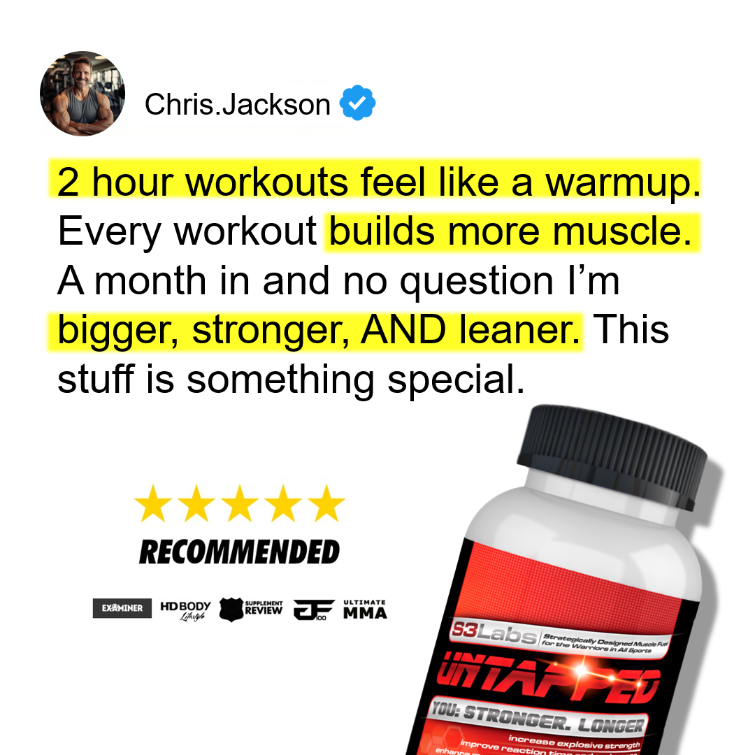 Untapped Supplement Facebook ad
