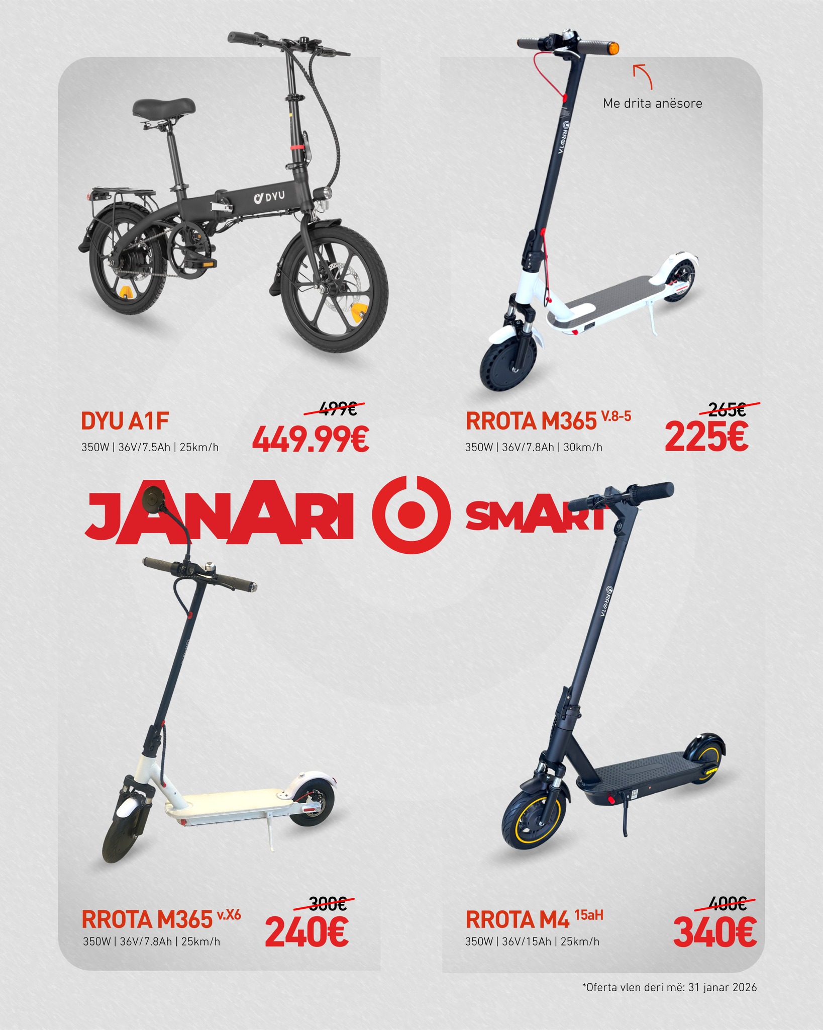 Rrota Smart Electronics Facebook ad: Janari Smart te Rrota!