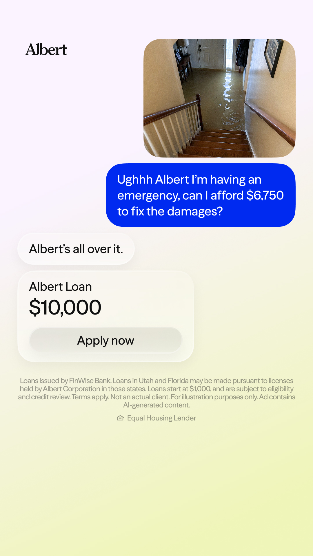Albert Facebook ad