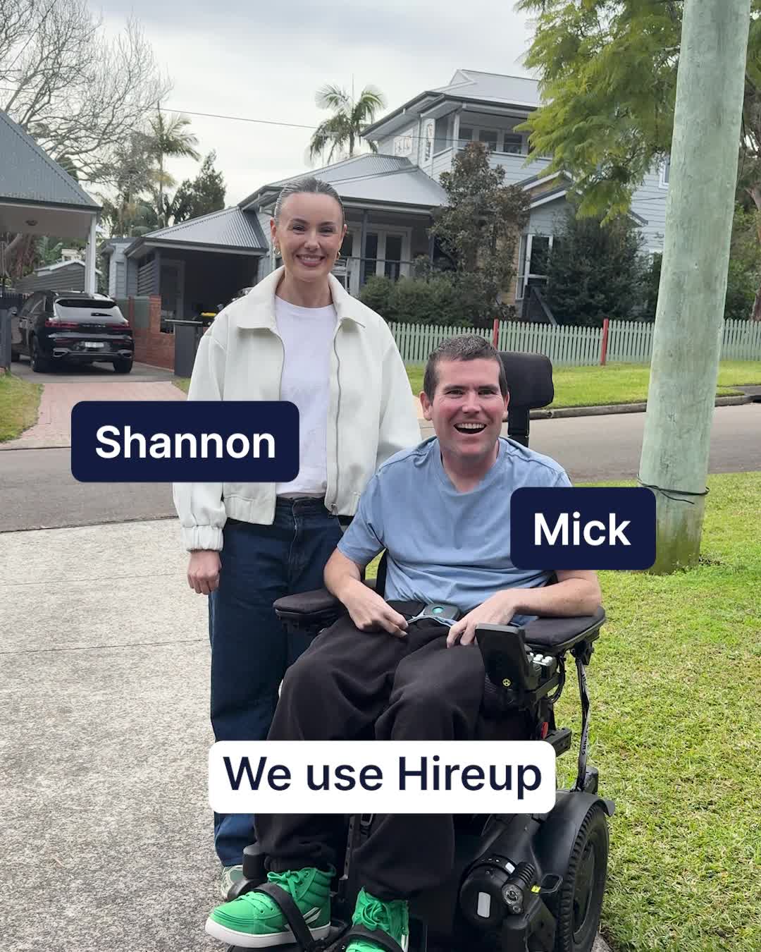 Hireup Facebook ad: Find the right support fast
