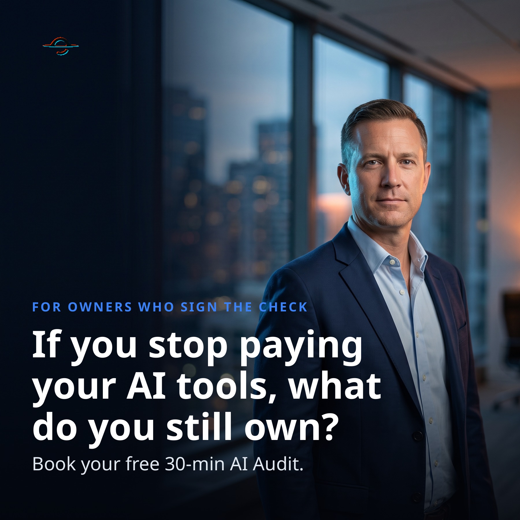 Singular Innovation Facebook ad: If you stop paying your AI tools, what do you still own?